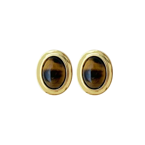 Aurora Oval Earrings