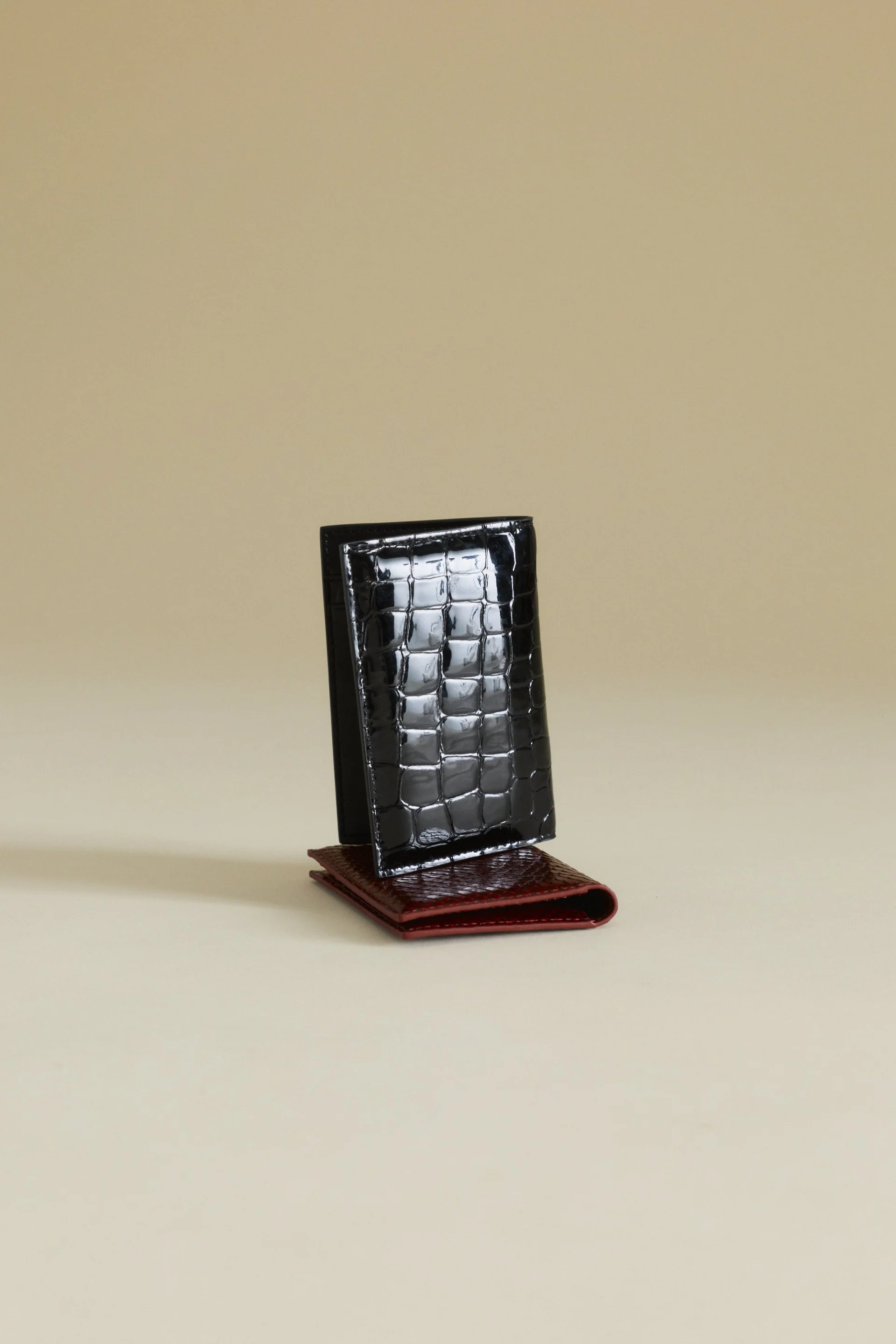 Black Croc Embossed Wallet - Image 5