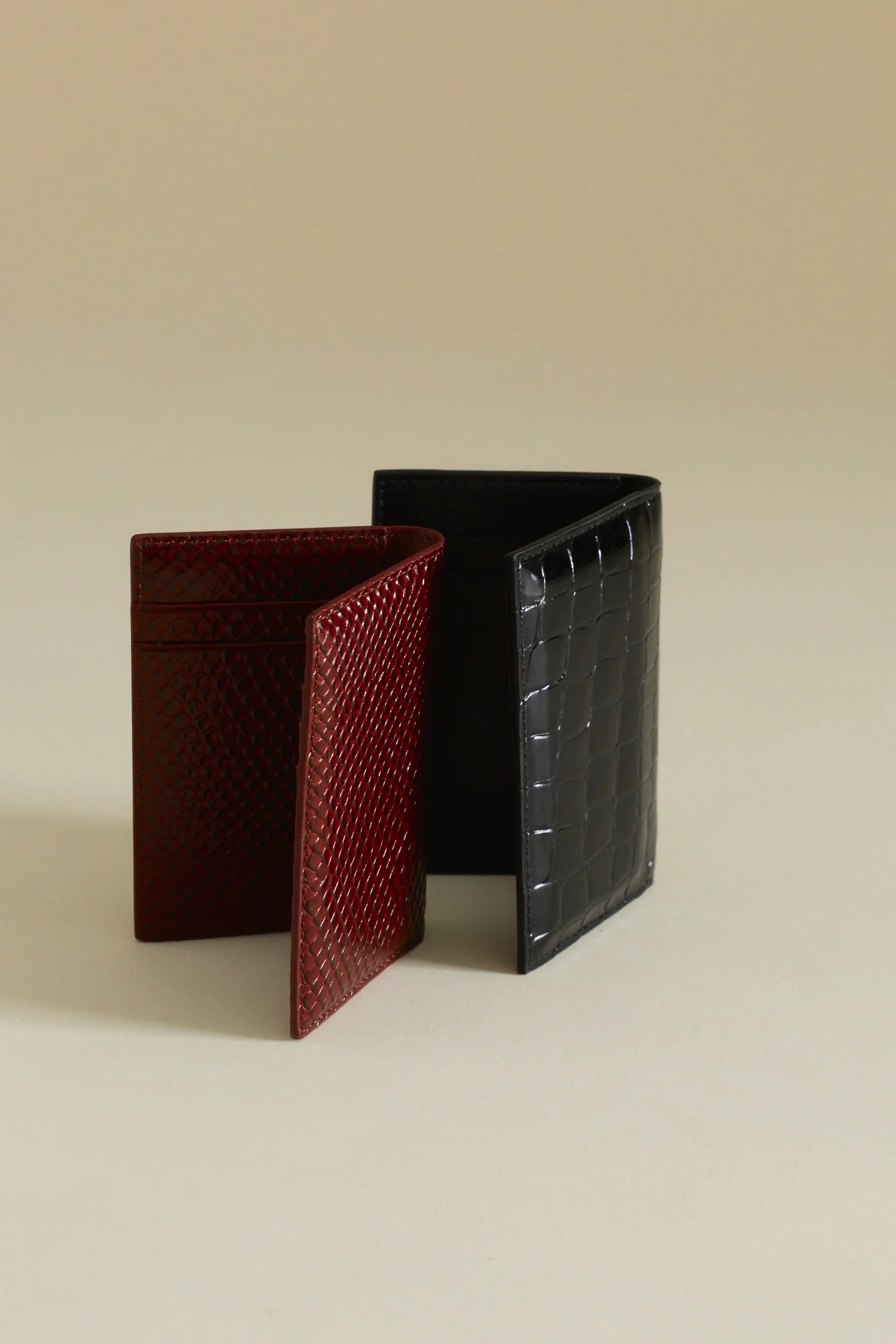 Black Croc Embossed Wallet - Image 7