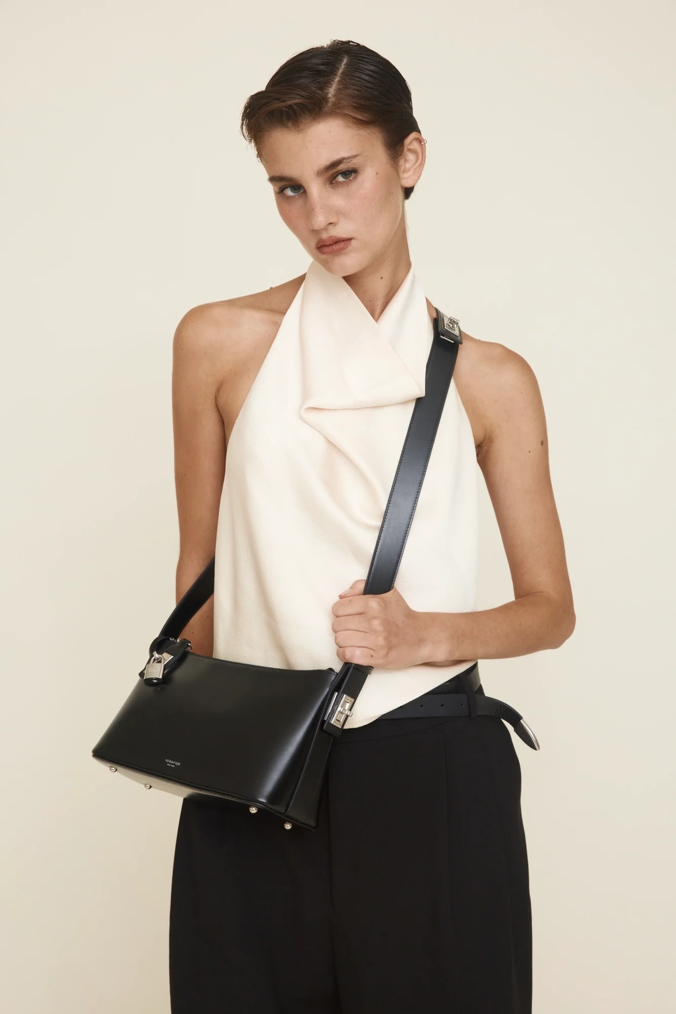 Silver Black Hobo Bag - Image 10