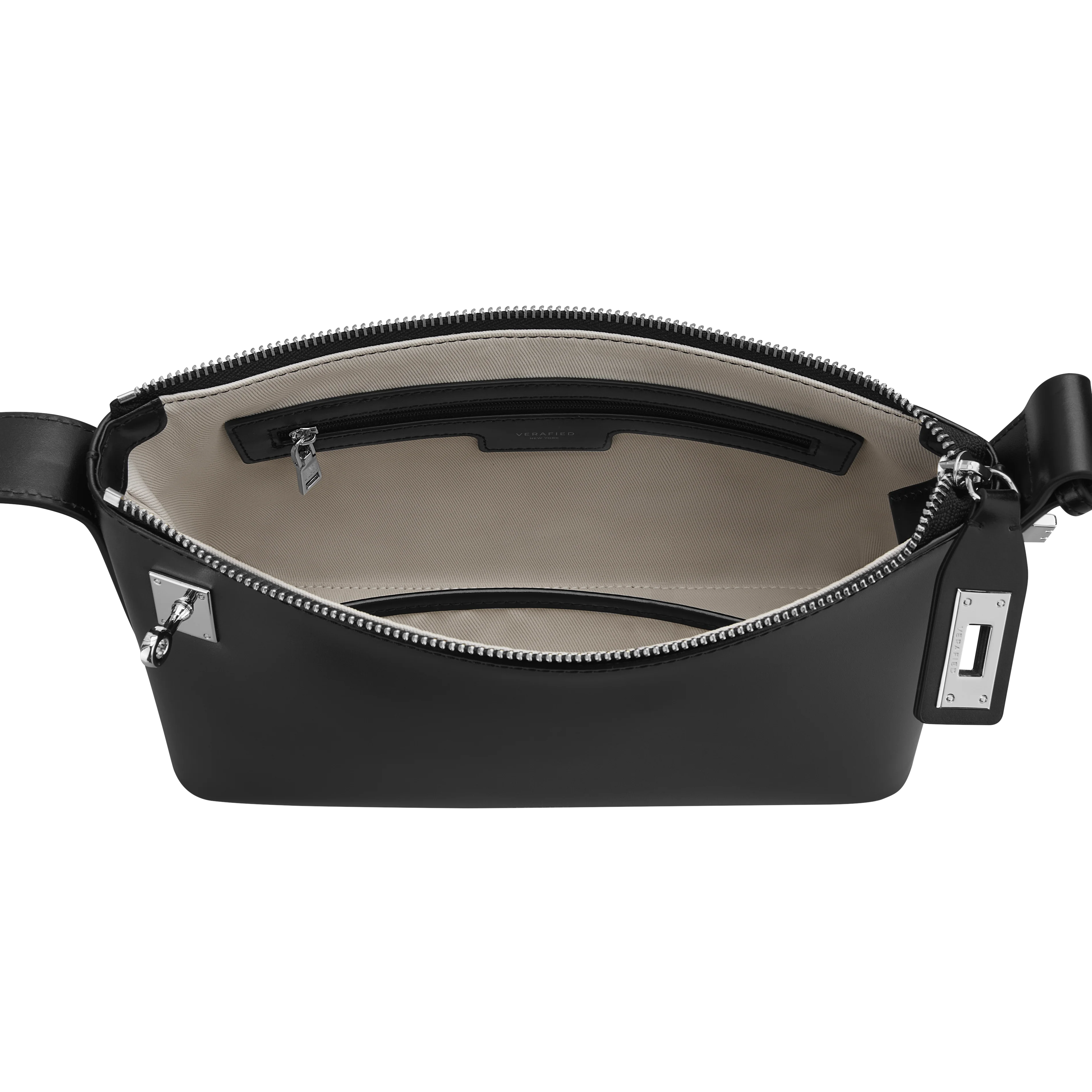 Silver Black Hobo Bag - Image 5