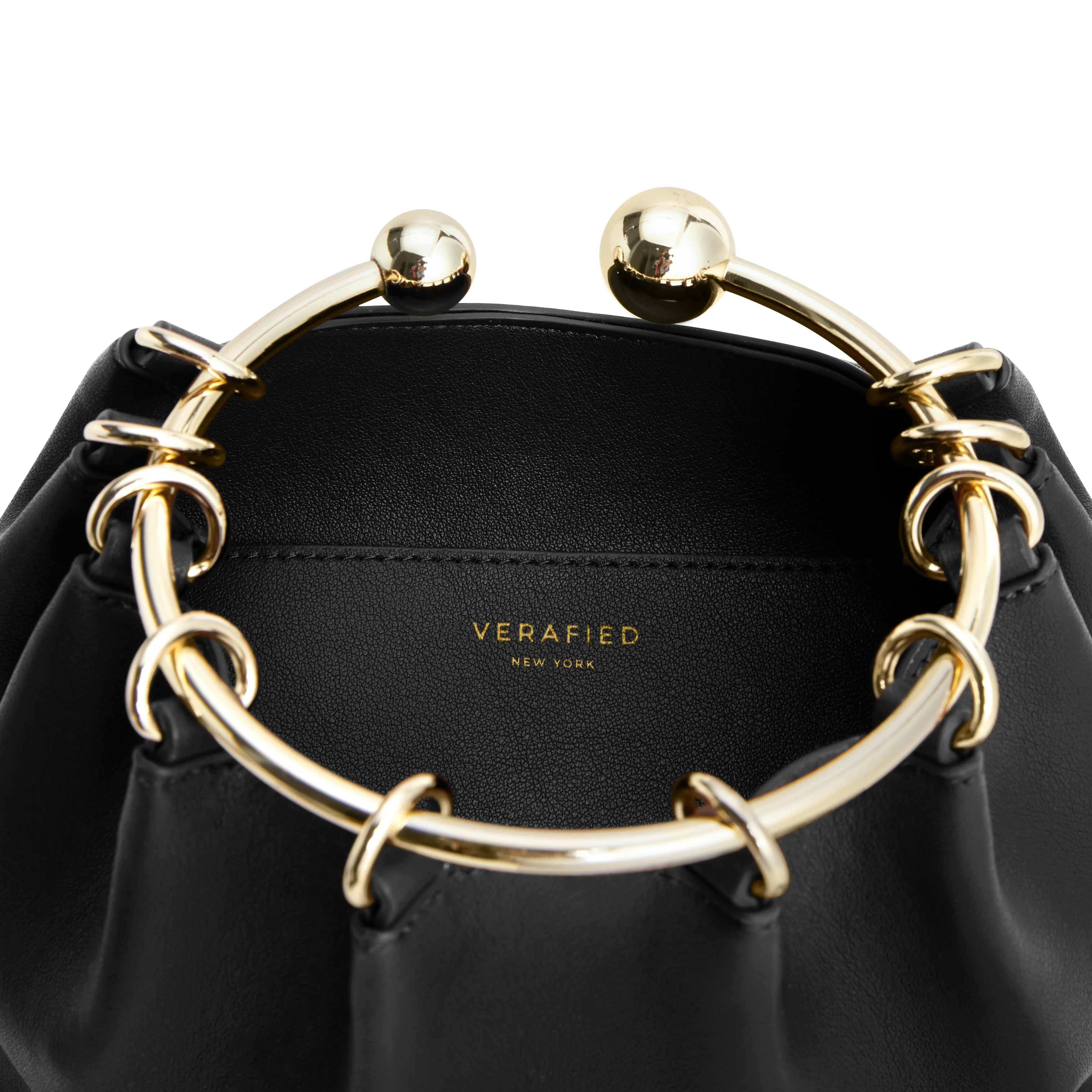 Black Ring Handle Bag - Image 3