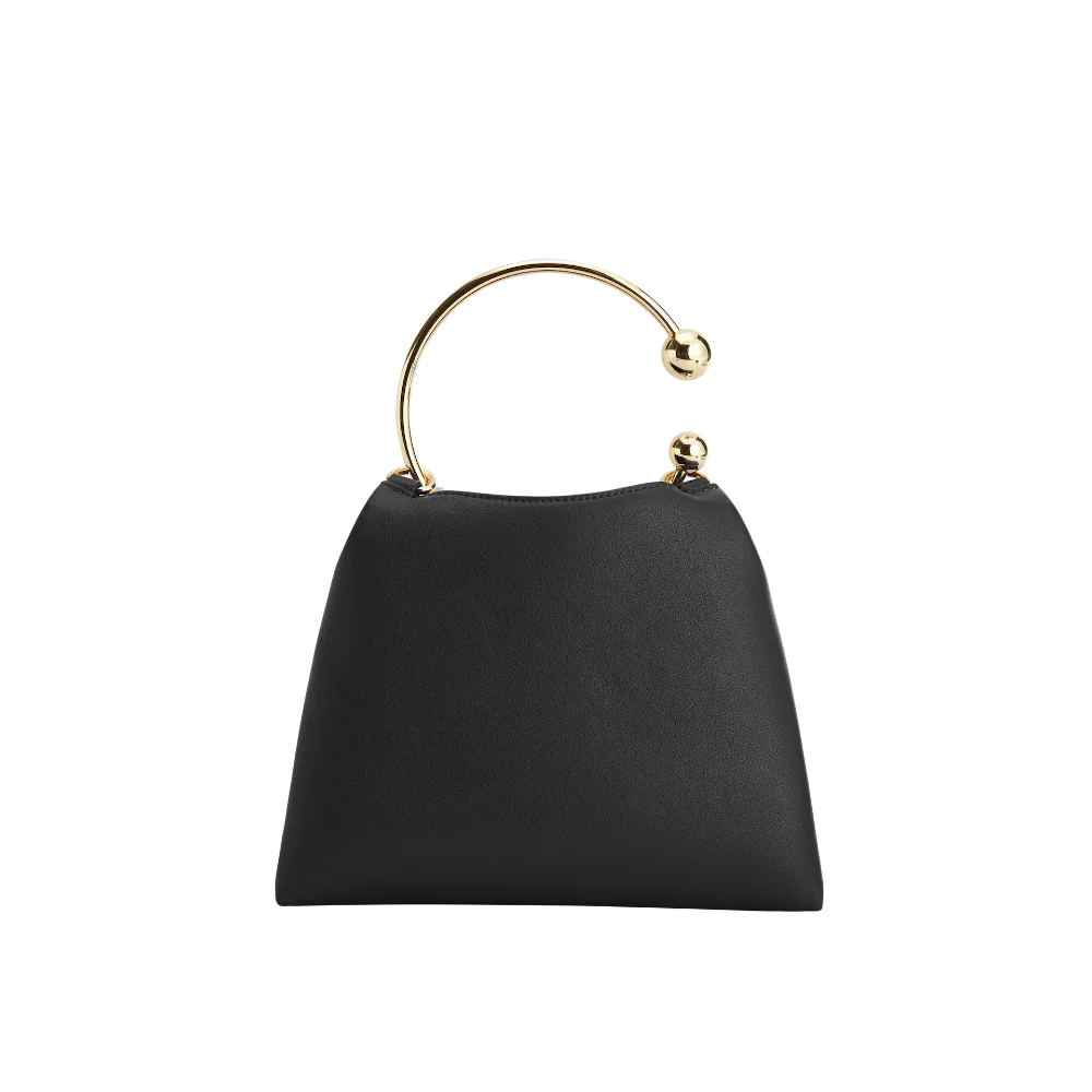 Black Ring Handle Bag - Image 5