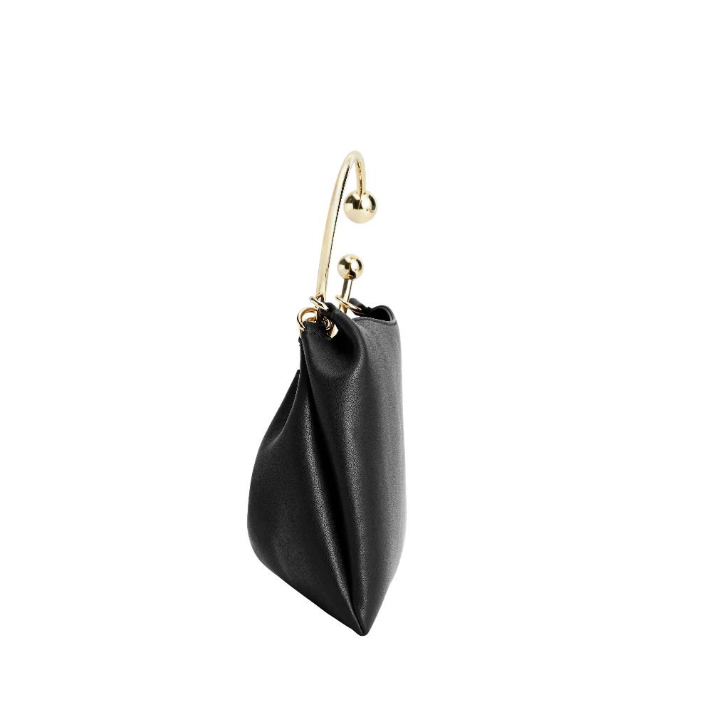 Black Ring Handle Bag - Image 6