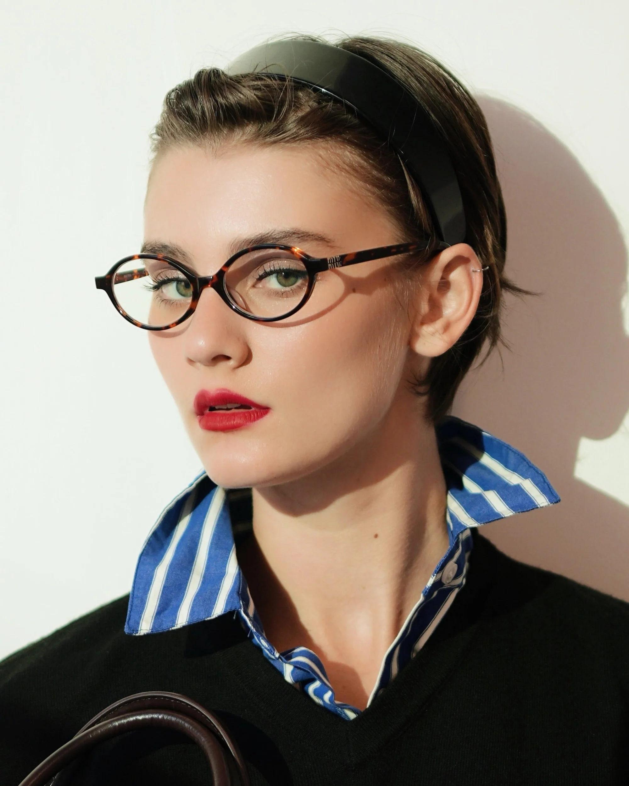 Black Wide Headband - Image 2