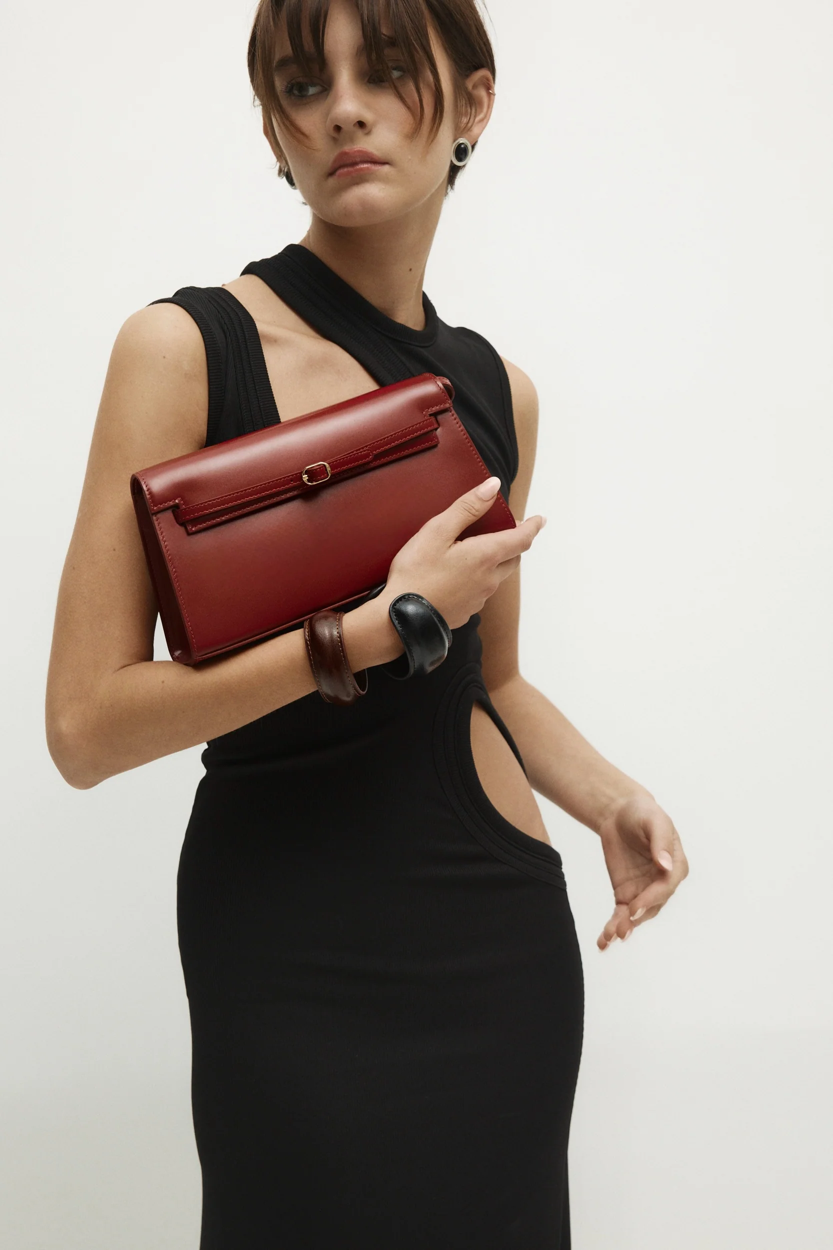 Dark Cherry Shoulder Bag - Image 10