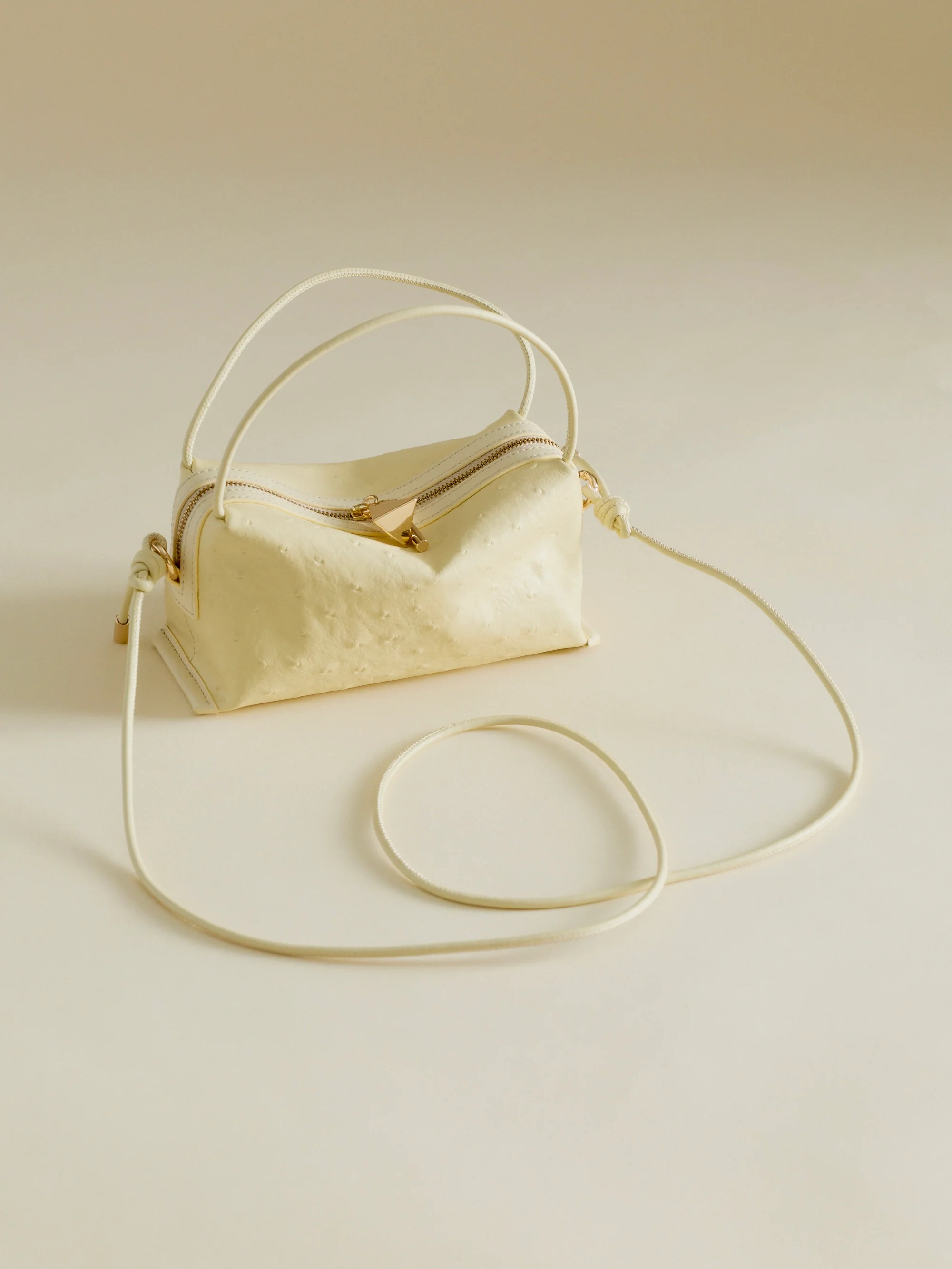 Butter Ostrich Café Mini Bag - Image 10