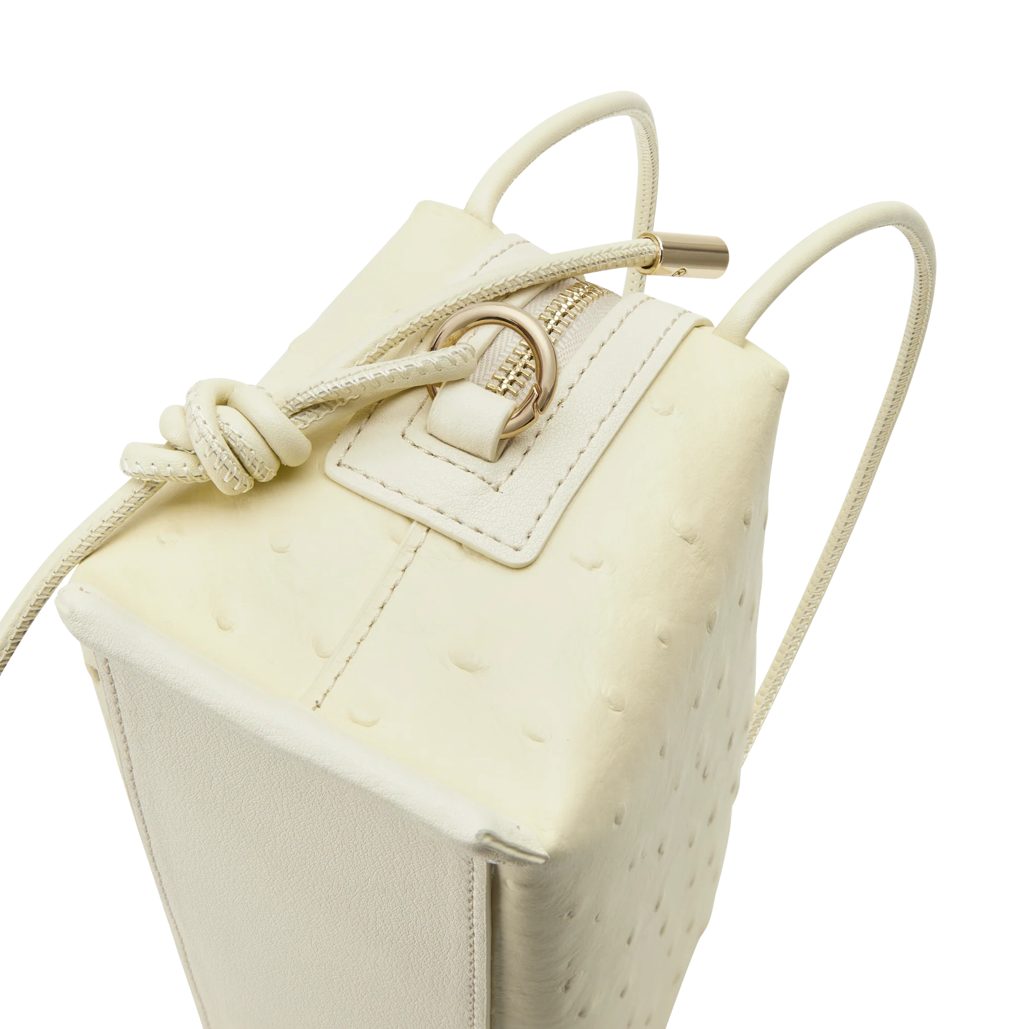 Butter Ostrich Café Mini Bag - Image 5