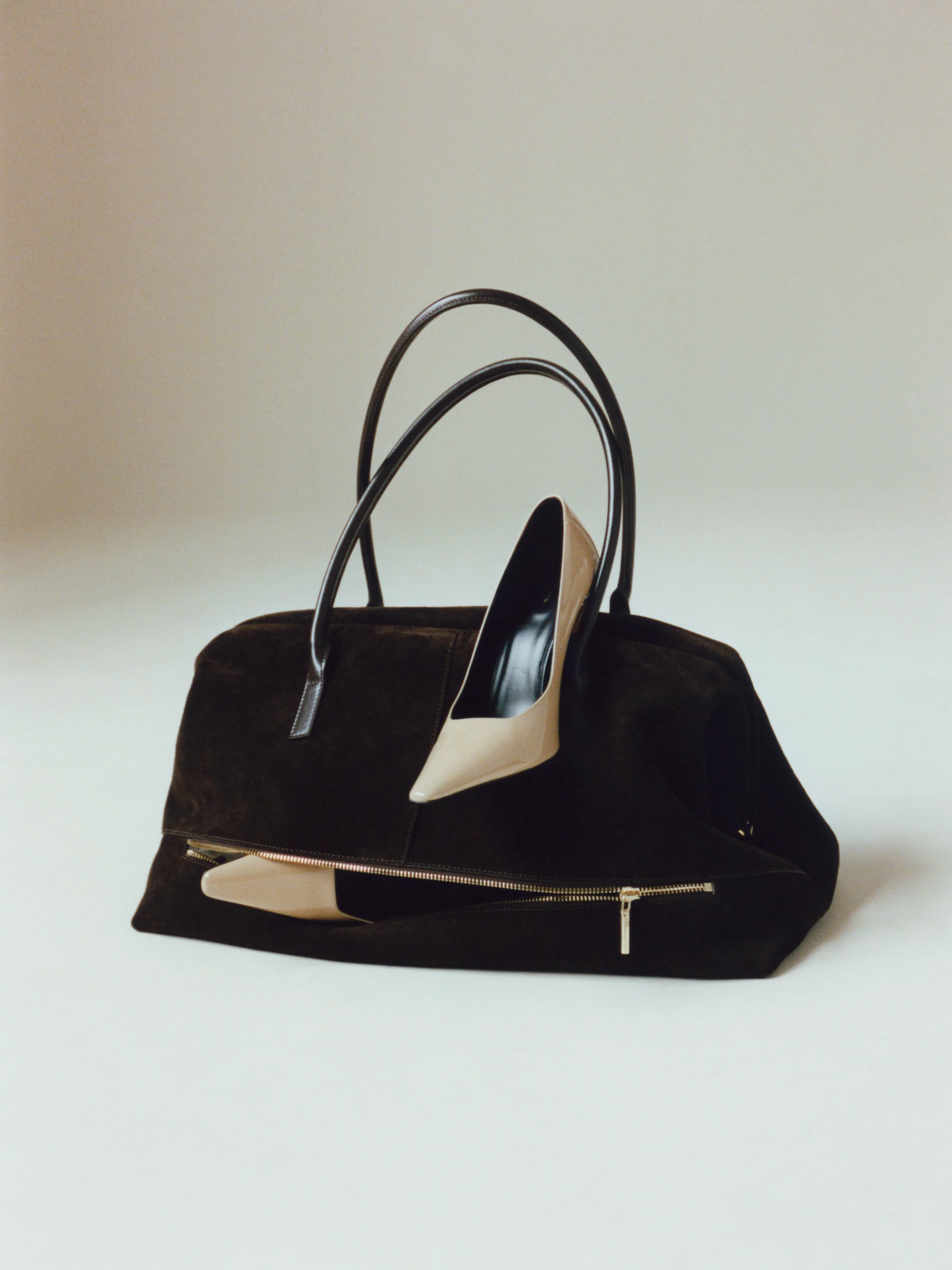 Espresso Suede Club Bag - Image 9