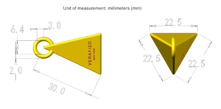 Gold Chocolate Pyramid Charm - Image 12