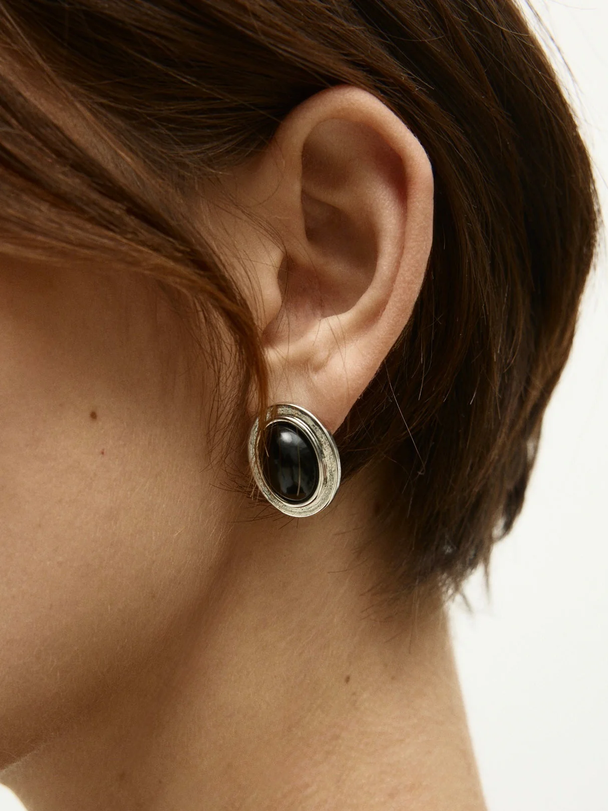 Eclipse Oval Earrings - Image 2