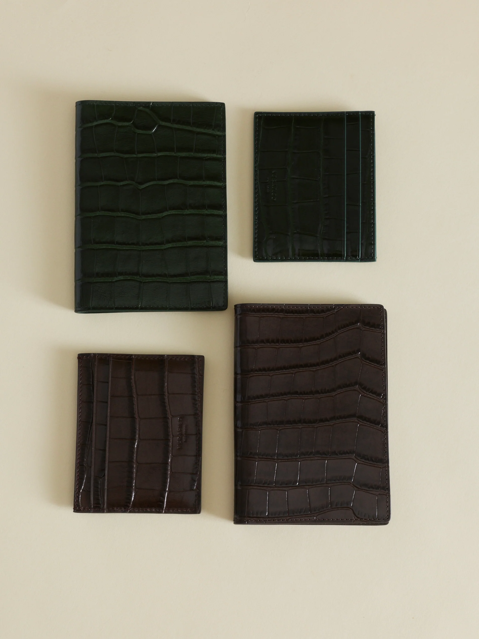 Emerald Croc Embossed Passport Cover - Image 8