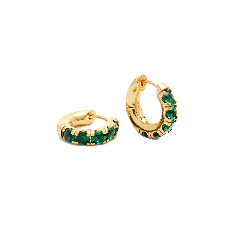 Emerald Hoops