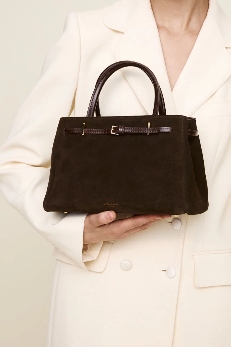 Espresso Suede Book Tote Bag 25 - Image 10