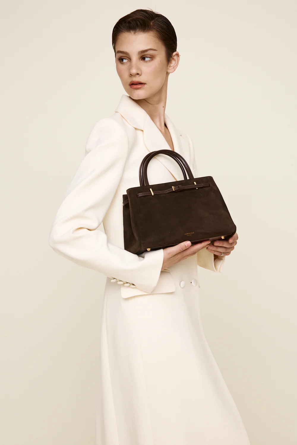Espresso Suede Book Tote Bag 25 - Image 9