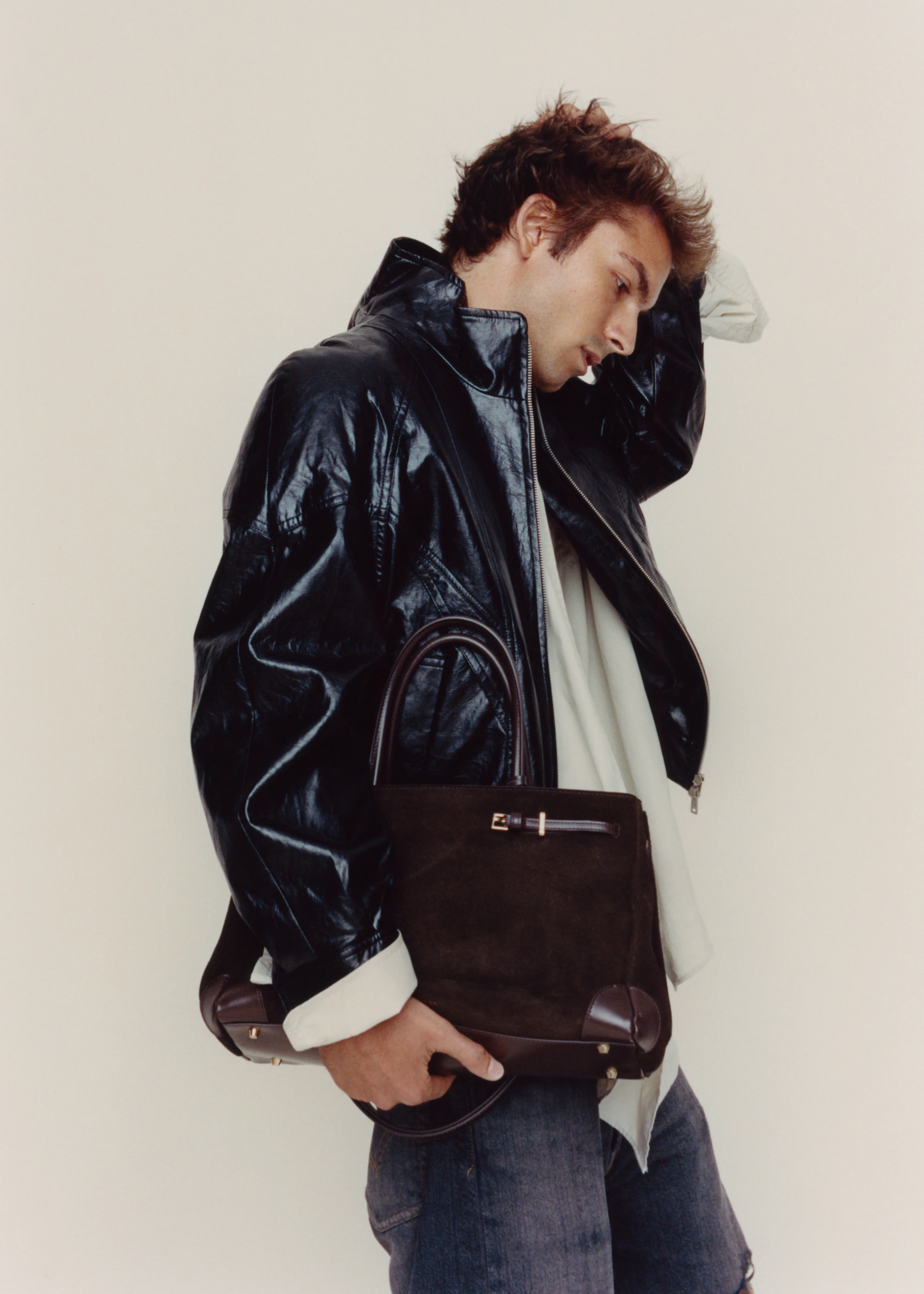 Espresso Suede Book Tote Bag 33 - Image 12