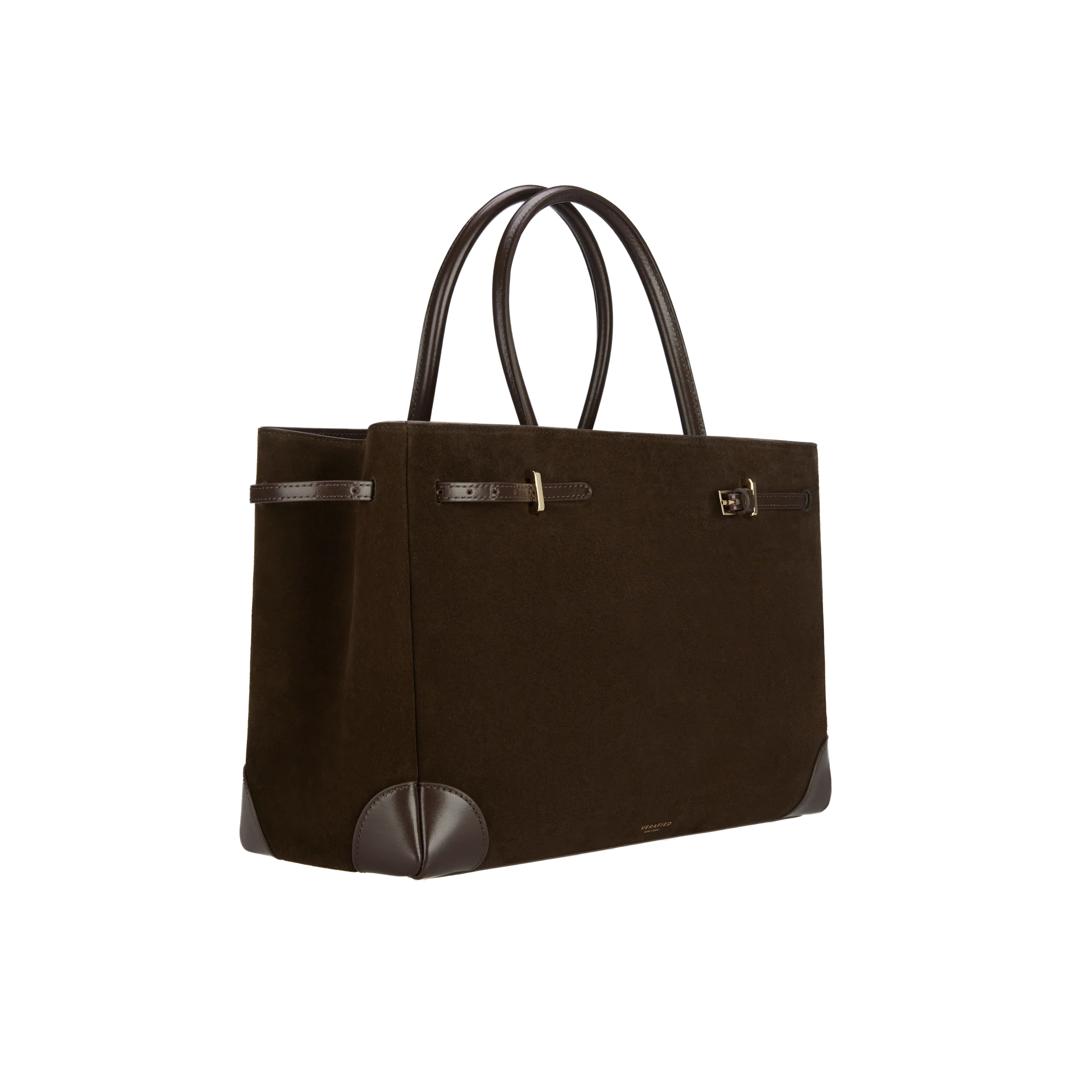 Espresso Suede Book Tote Bag 33 - Image 3