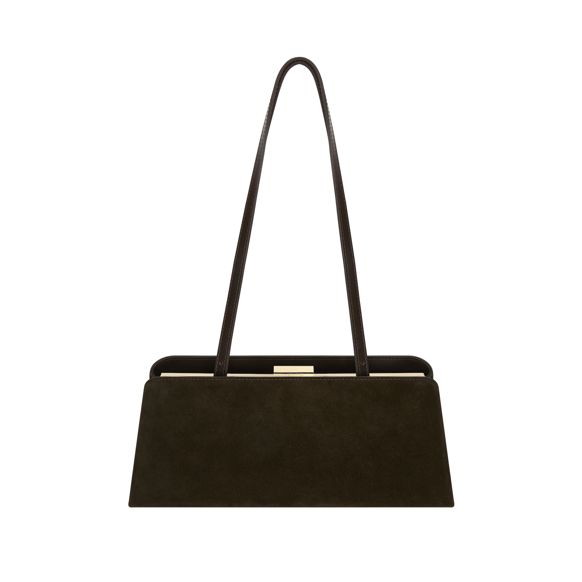 Espresso Suede Éclair Bag