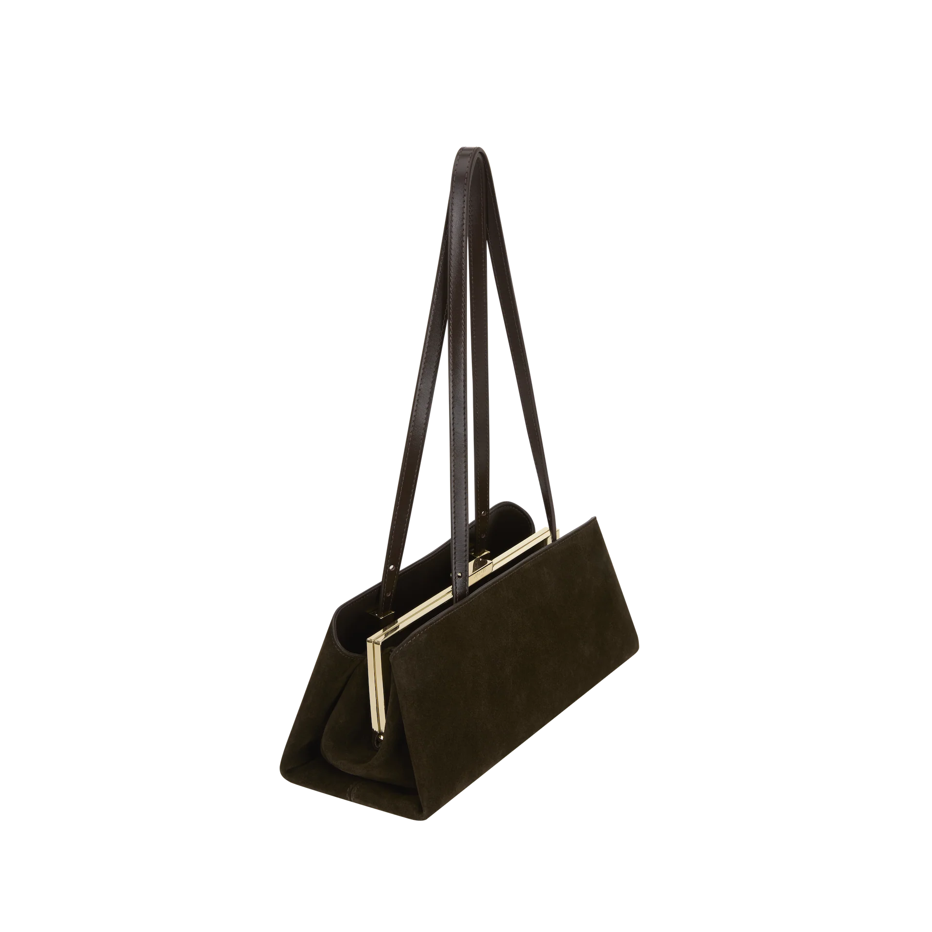 Espresso Suede Éclair Bag - Image 3