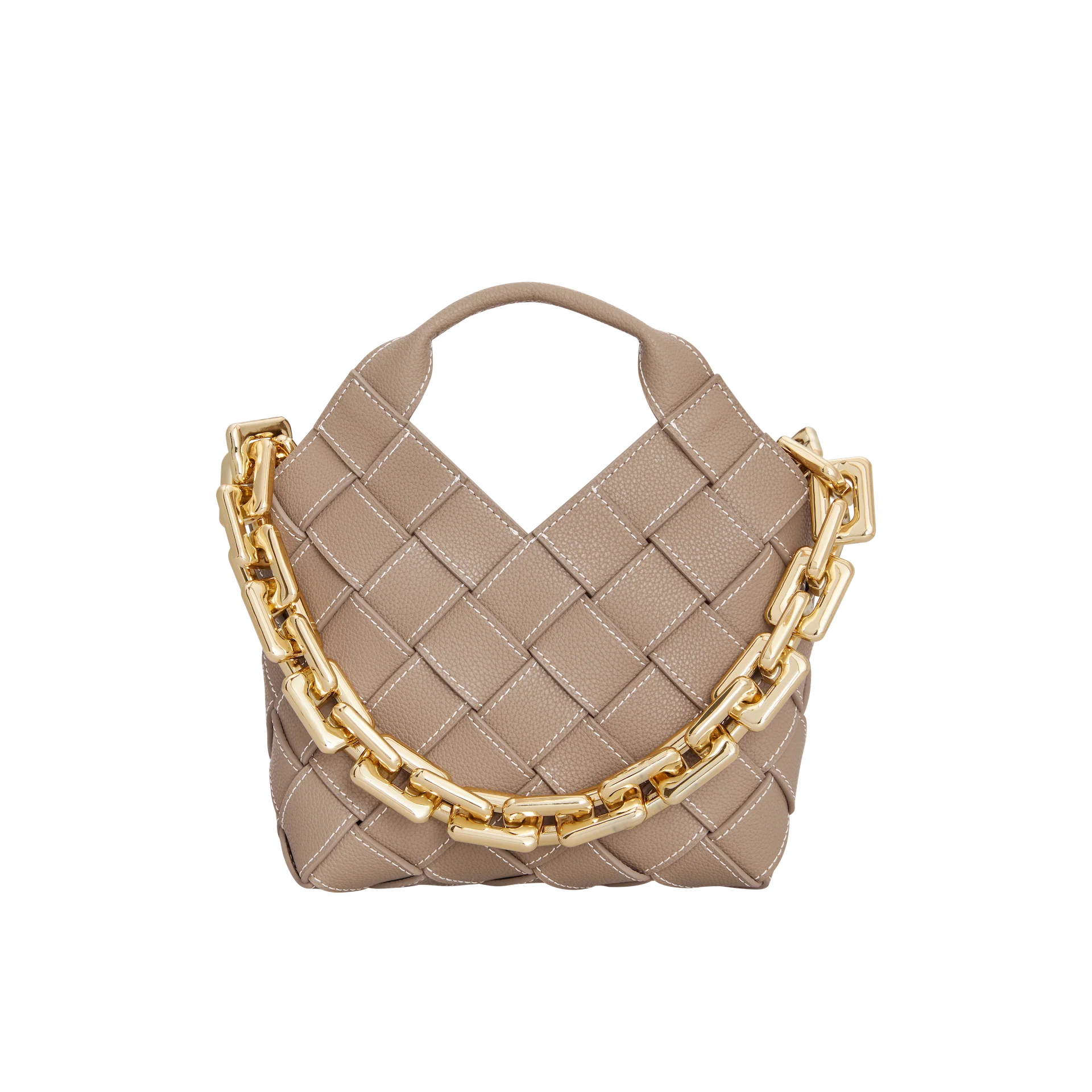 Etoupe Woven Basket Bag - Image 9