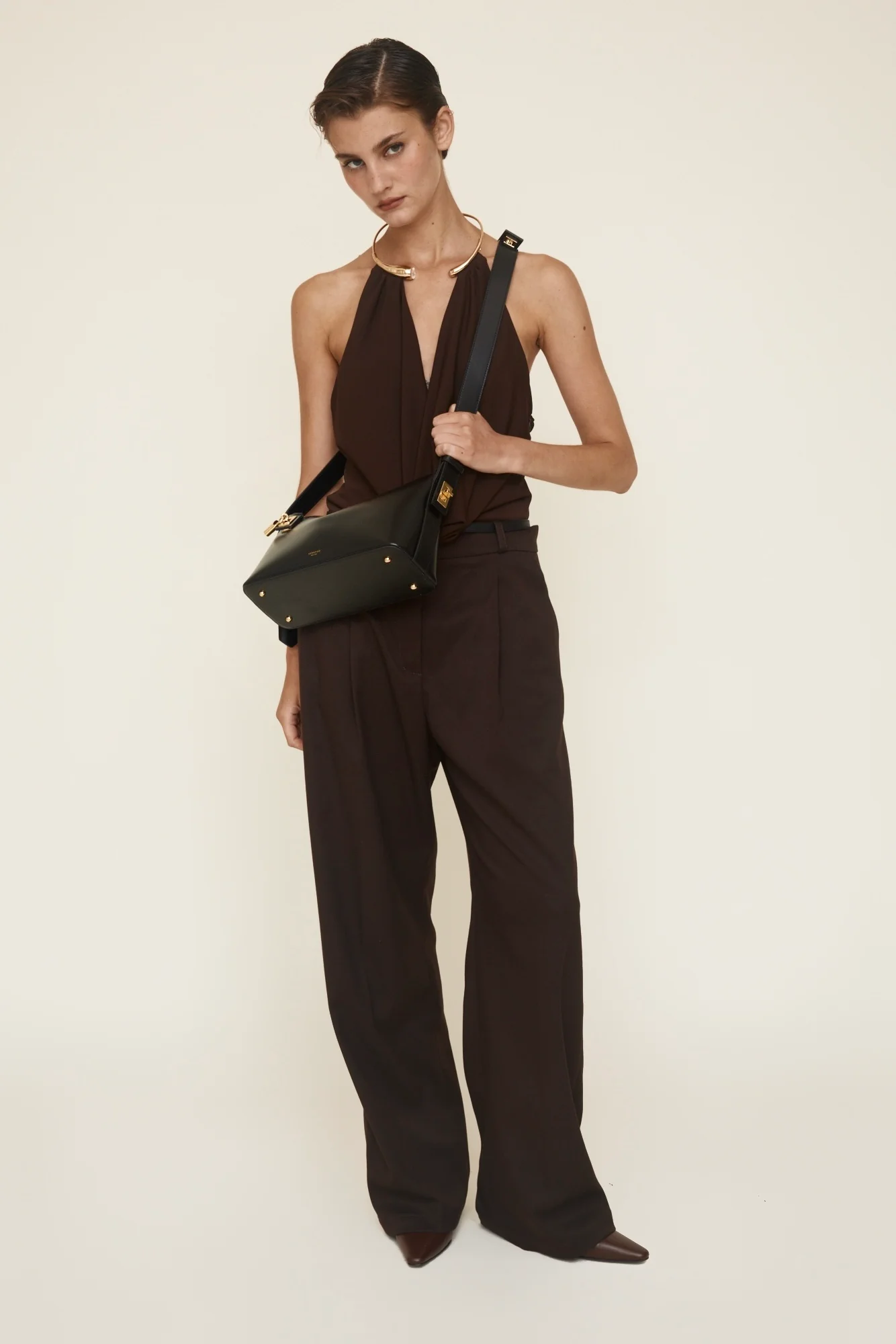 Gold Black Hobo Bag - Image 10