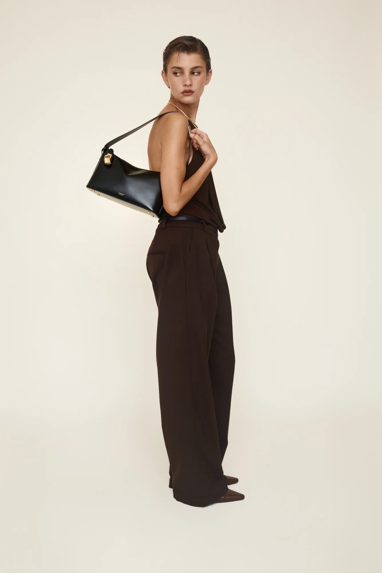 Gold Black Hobo Bag - Image 7
