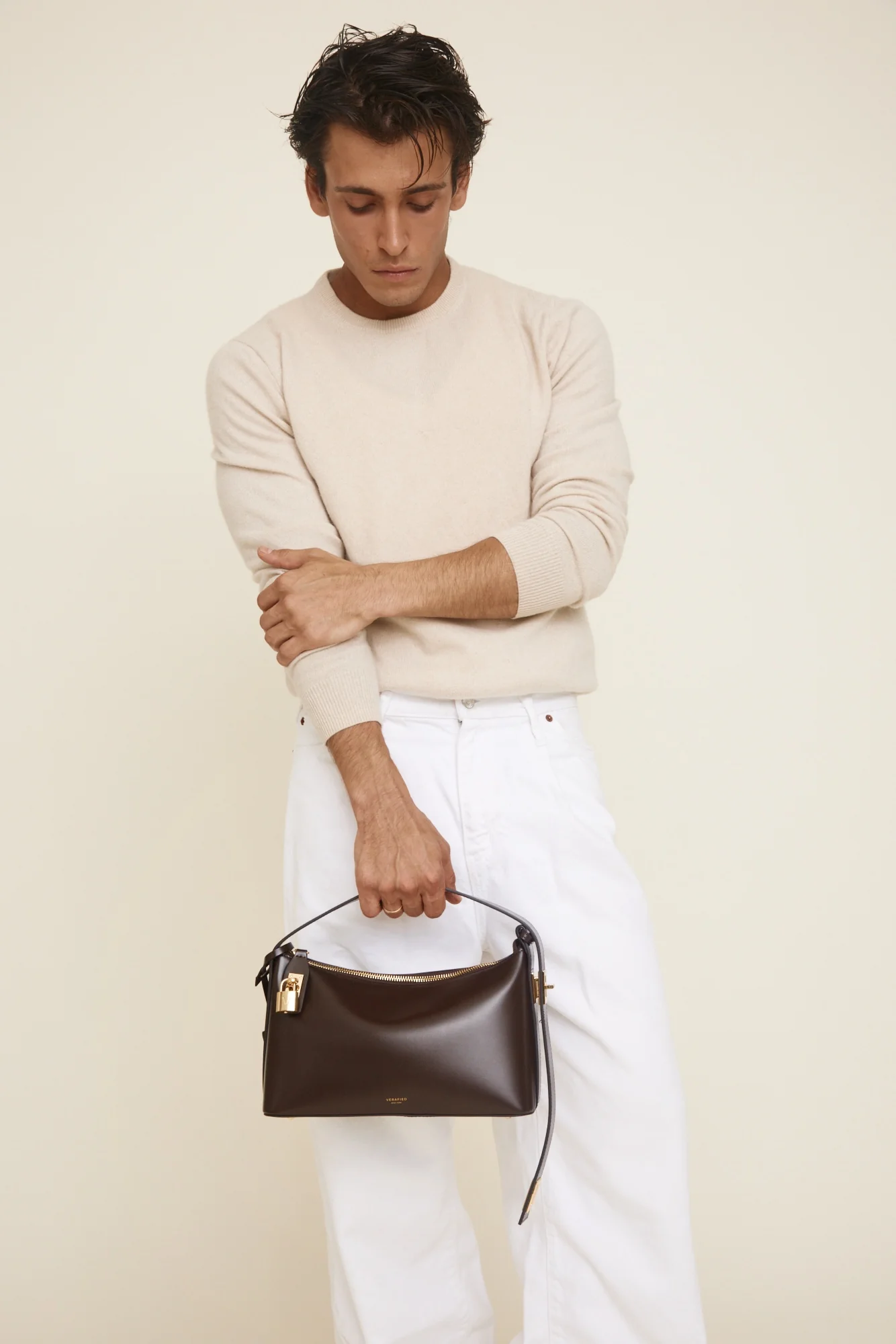 Gold Chocolate Hobo Bag - Image 8