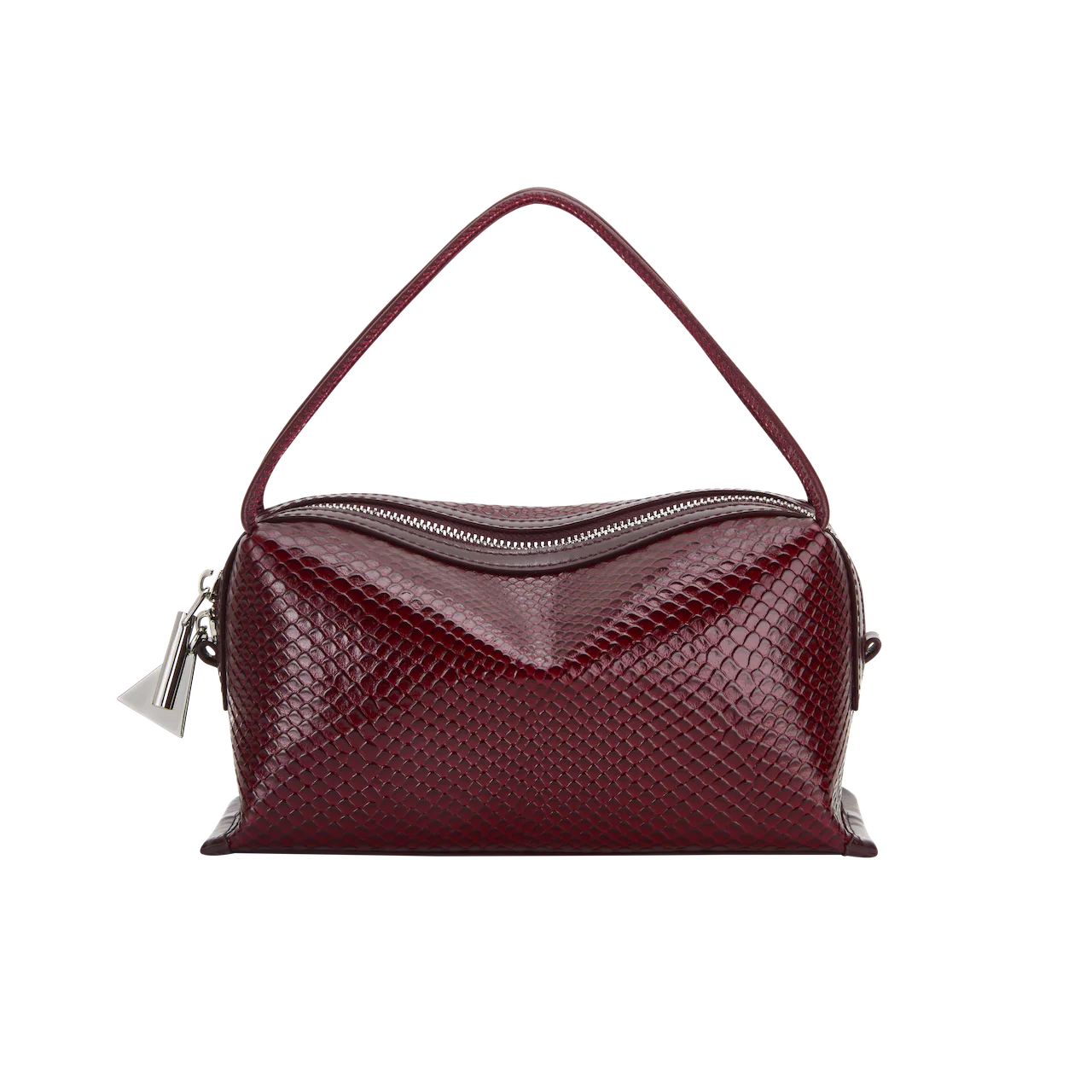 Maroon Python Café Mini Bag