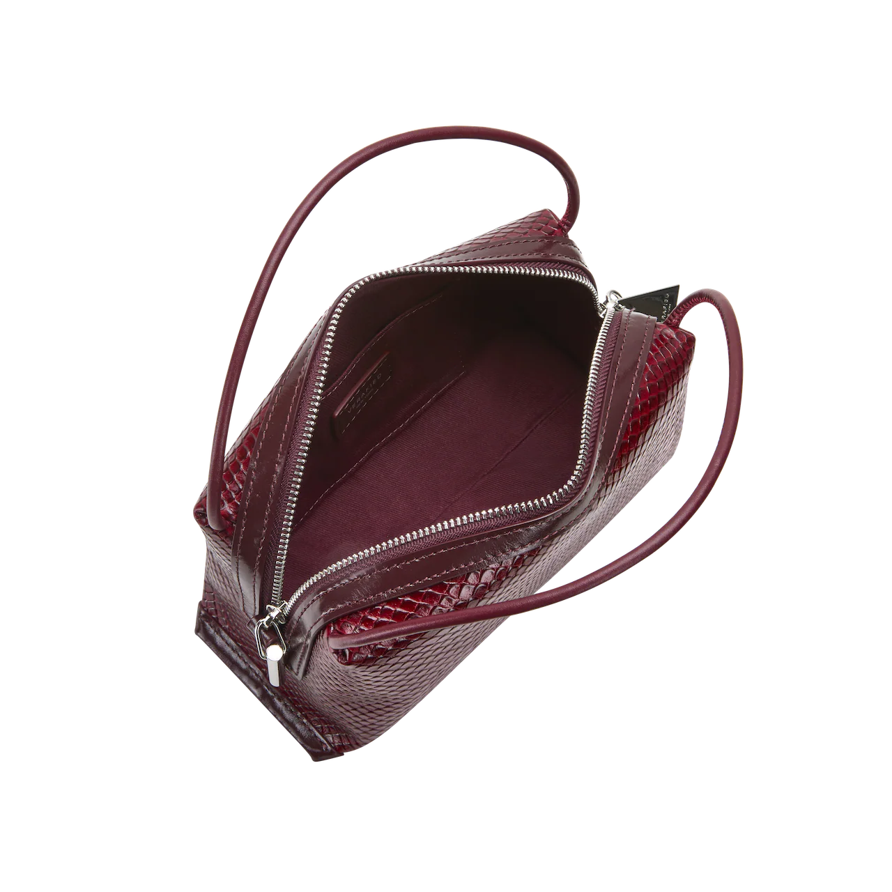 Maroon Python Café Mini Bag - Image 3