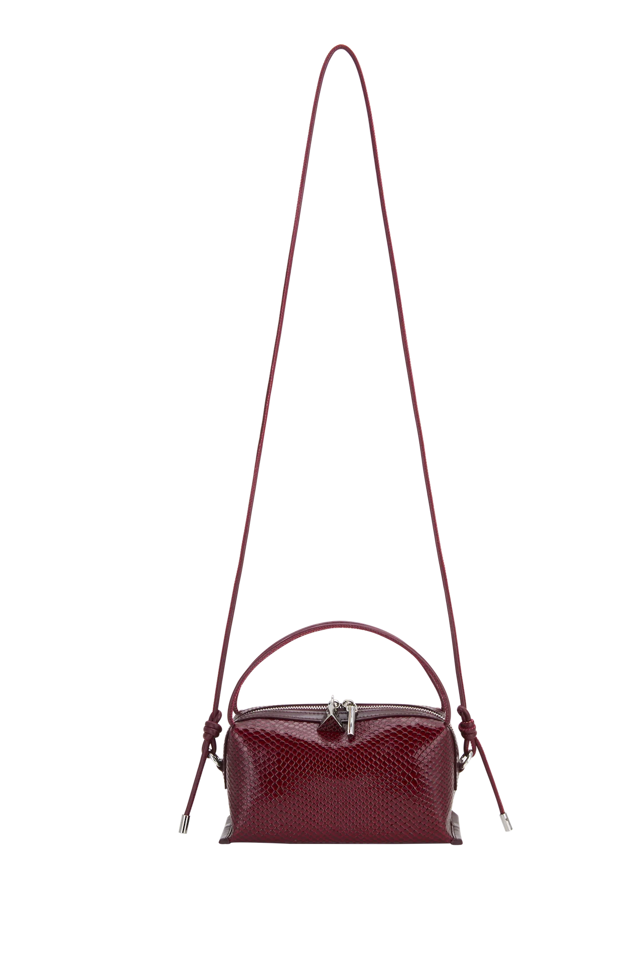 Maroon Python Café Mini Bag - Image 6
