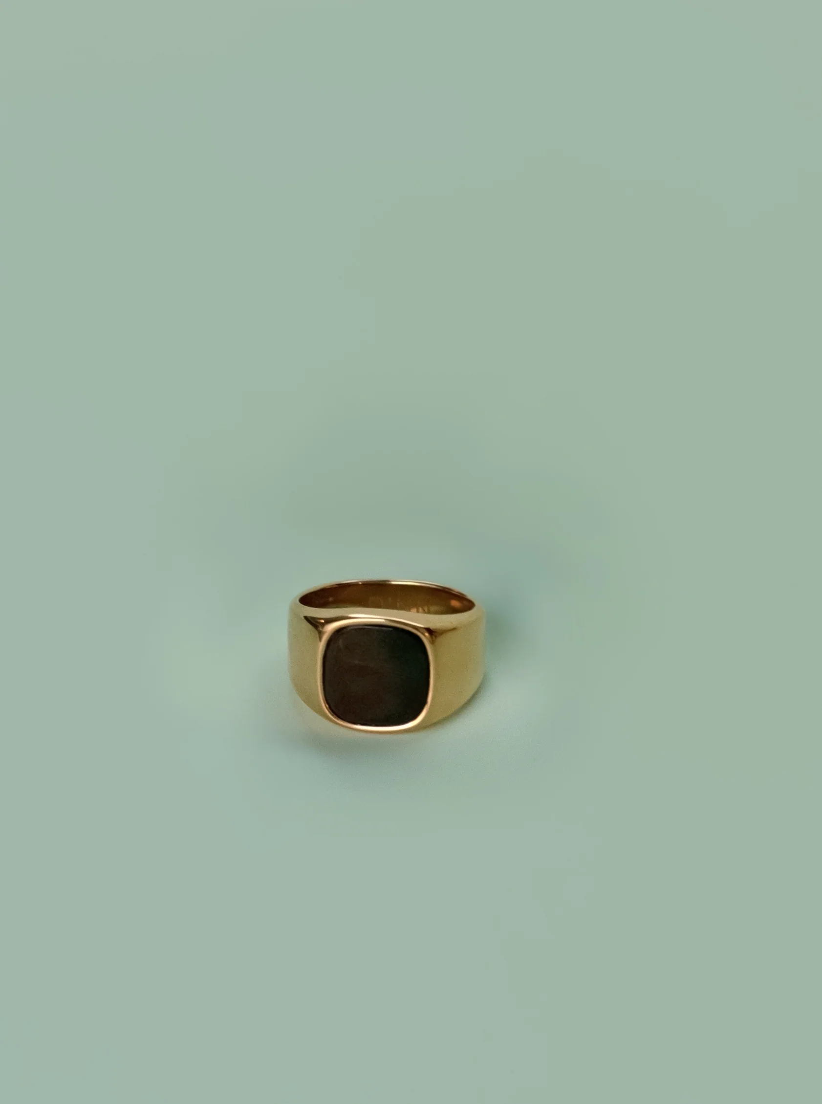 14k Gold Black Onyx Ring Set - Image 5