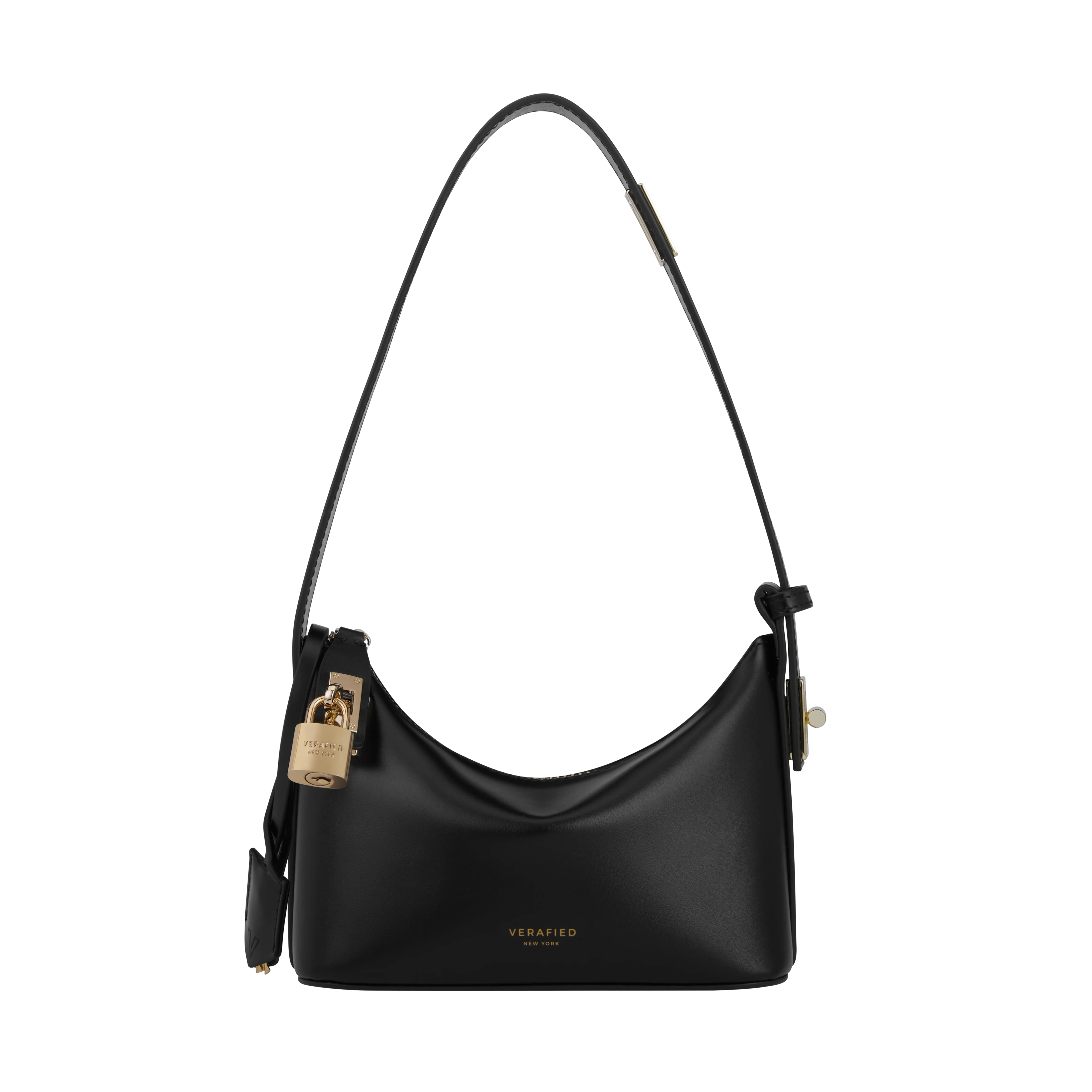 Mini Gold Black Hobo Bag - Image 3