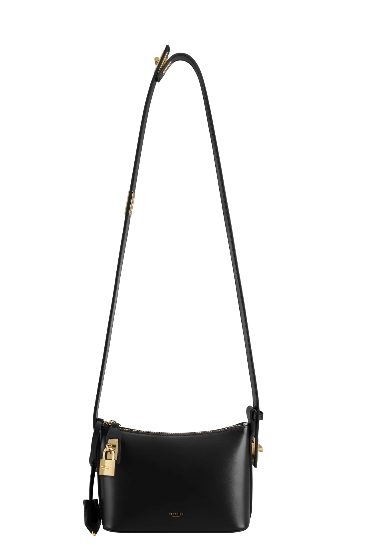 Mini Gold Black Hobo Bag - Image 8