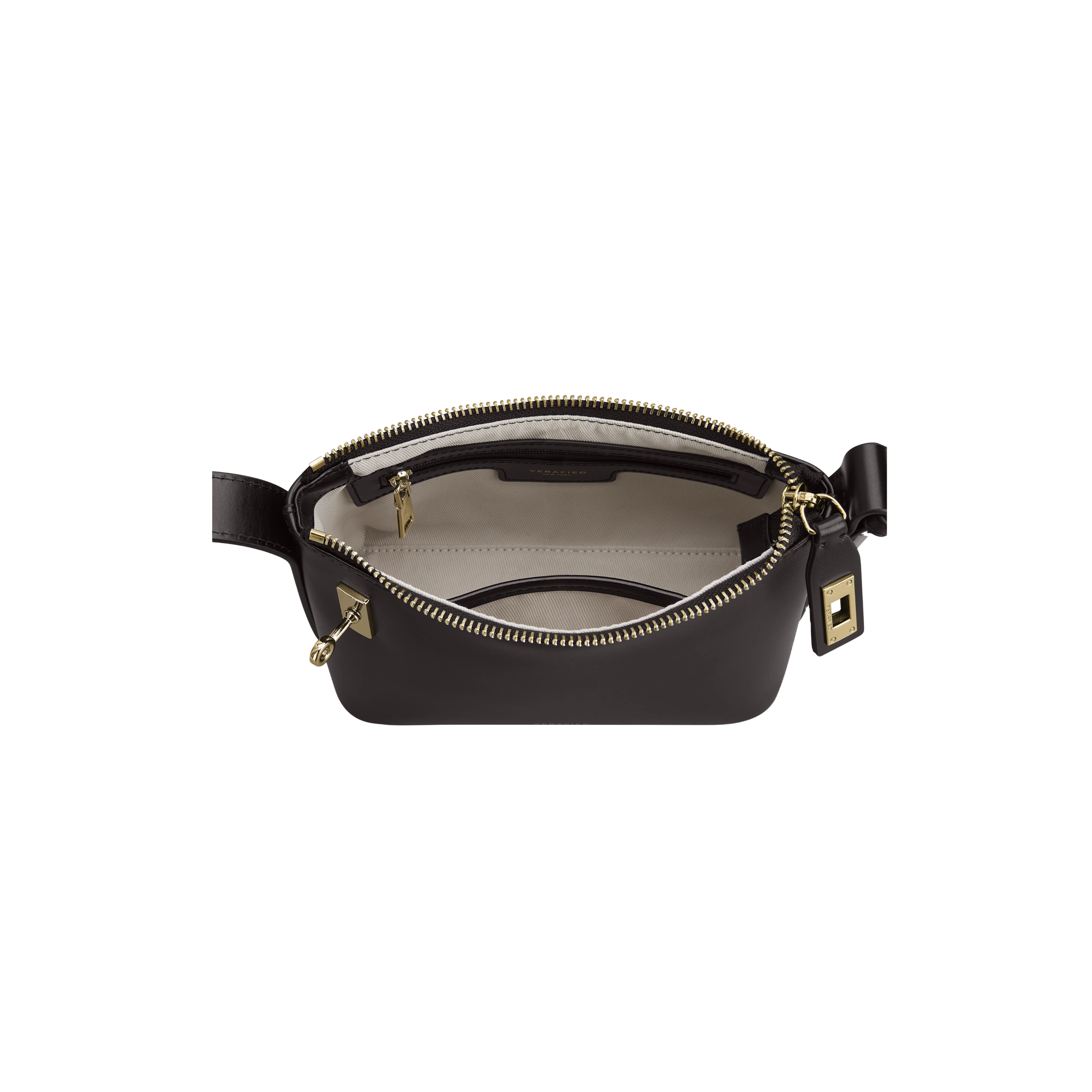 Mini Gold Chocolate Hobo Bag - Image 5
