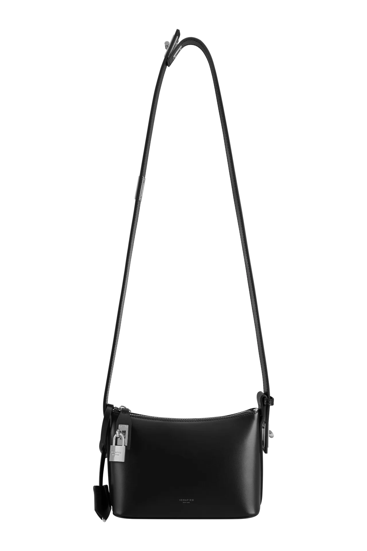 Mini Silver Black Hobo Bag - Image 8