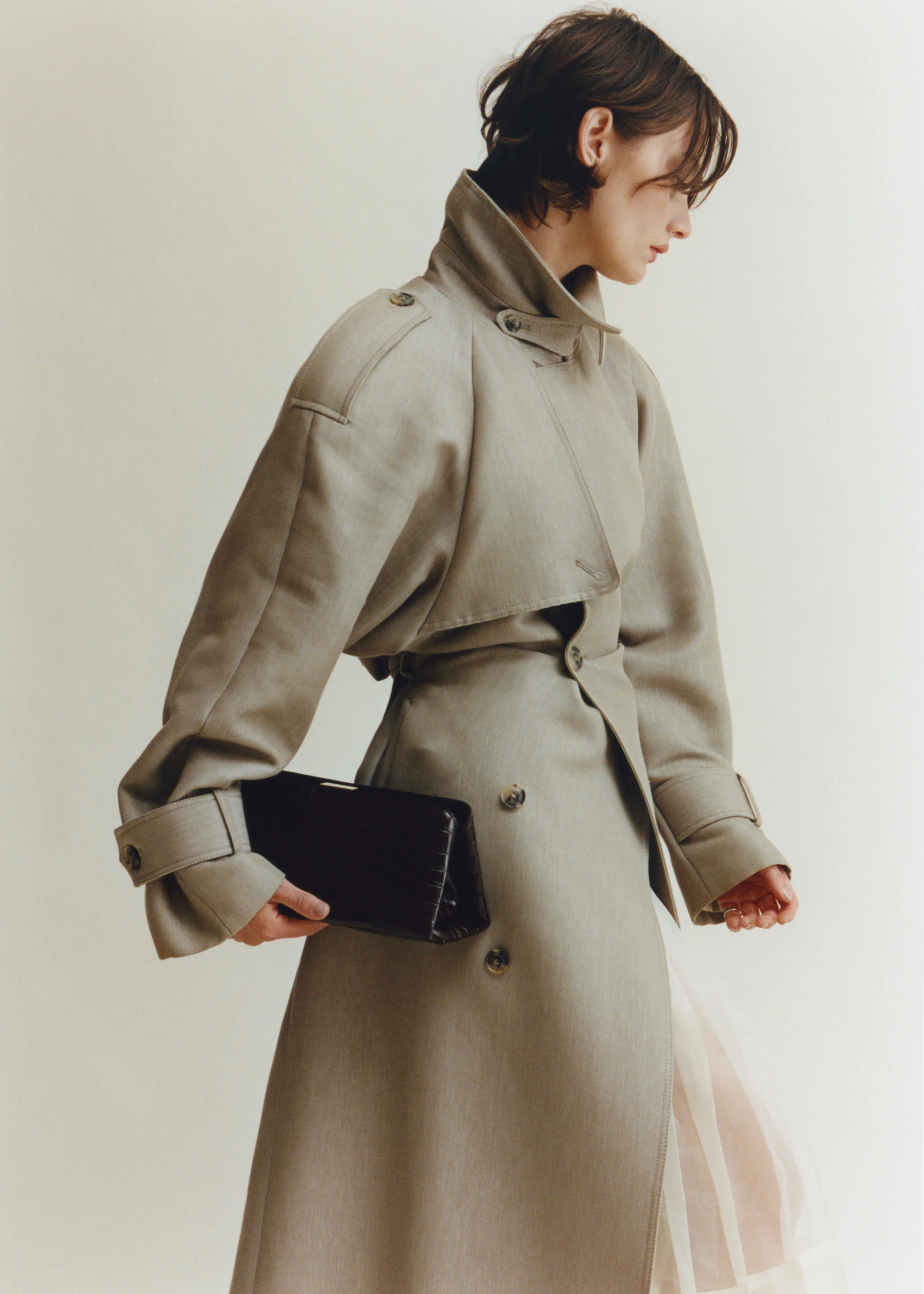 Mocha Croc Éclair Bag - Image 15