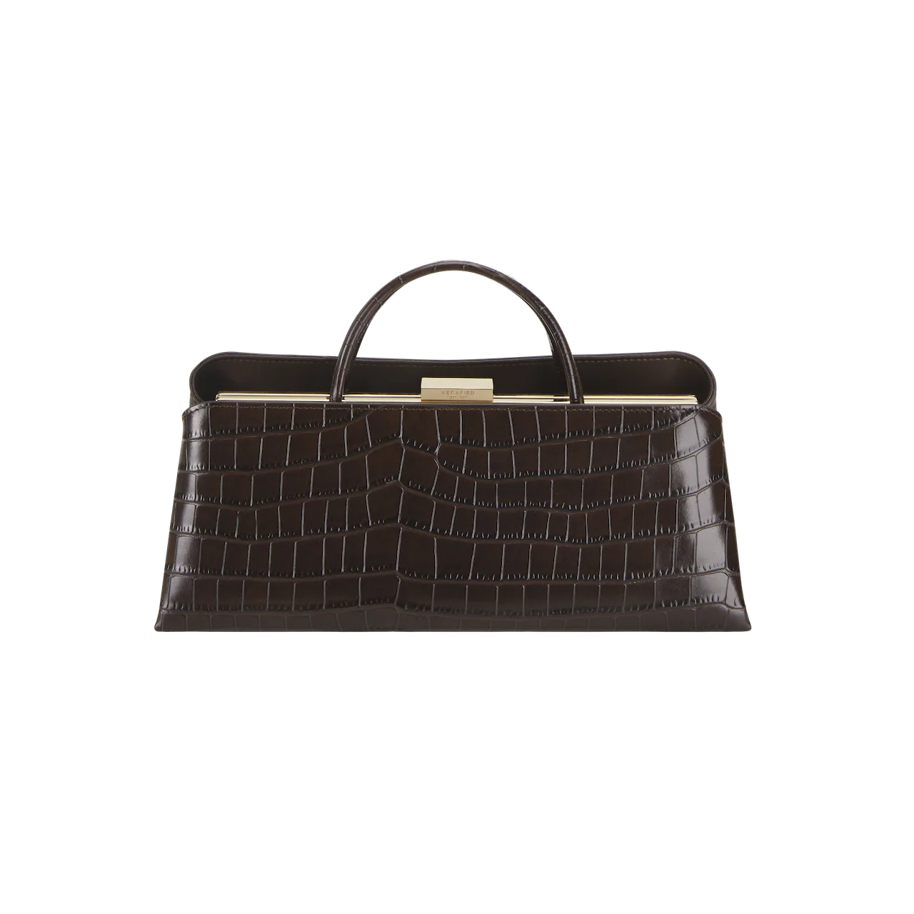 Mocha Croc Éclair Bag - Image 5