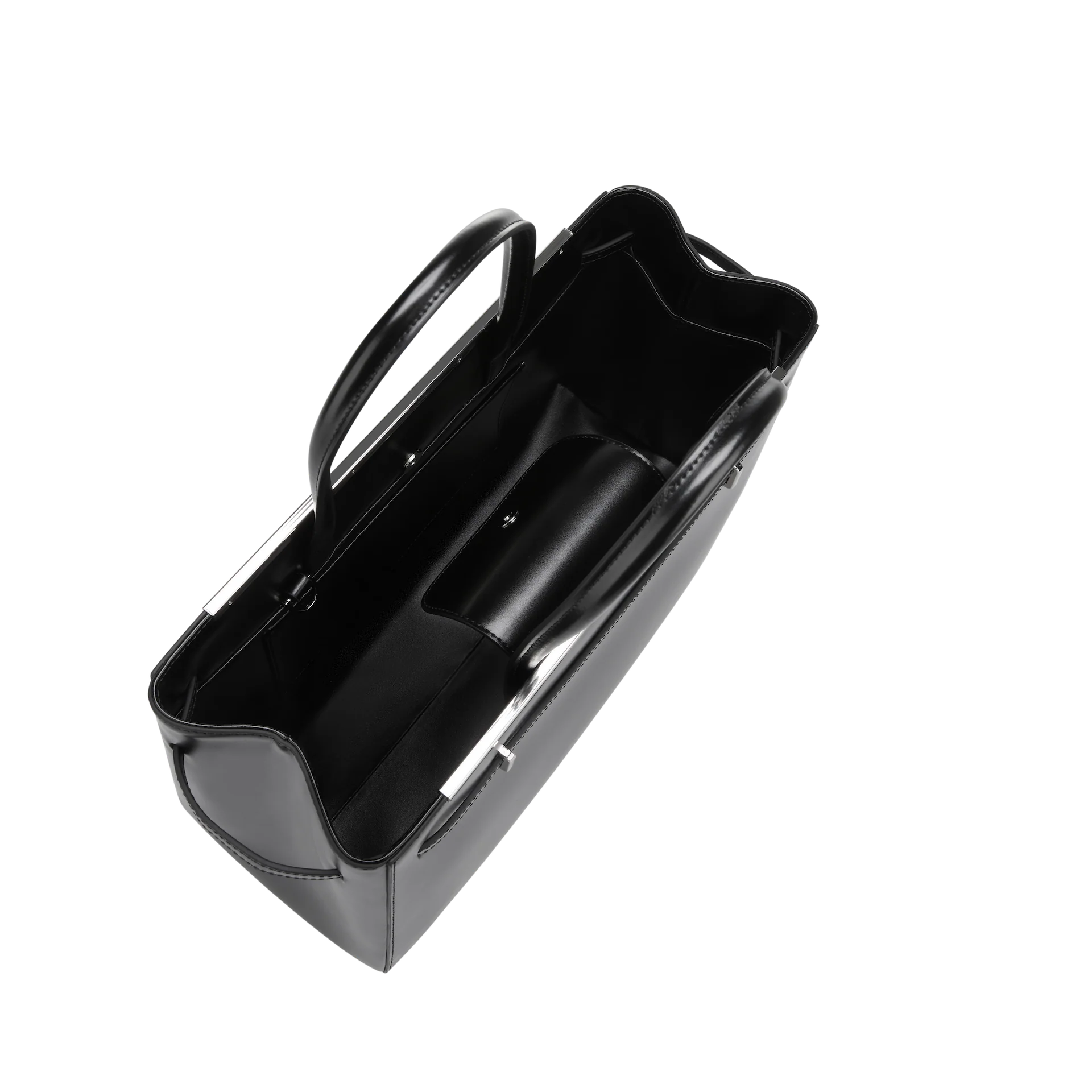 Noir Leather Book Tote Bag 33 - Image 5