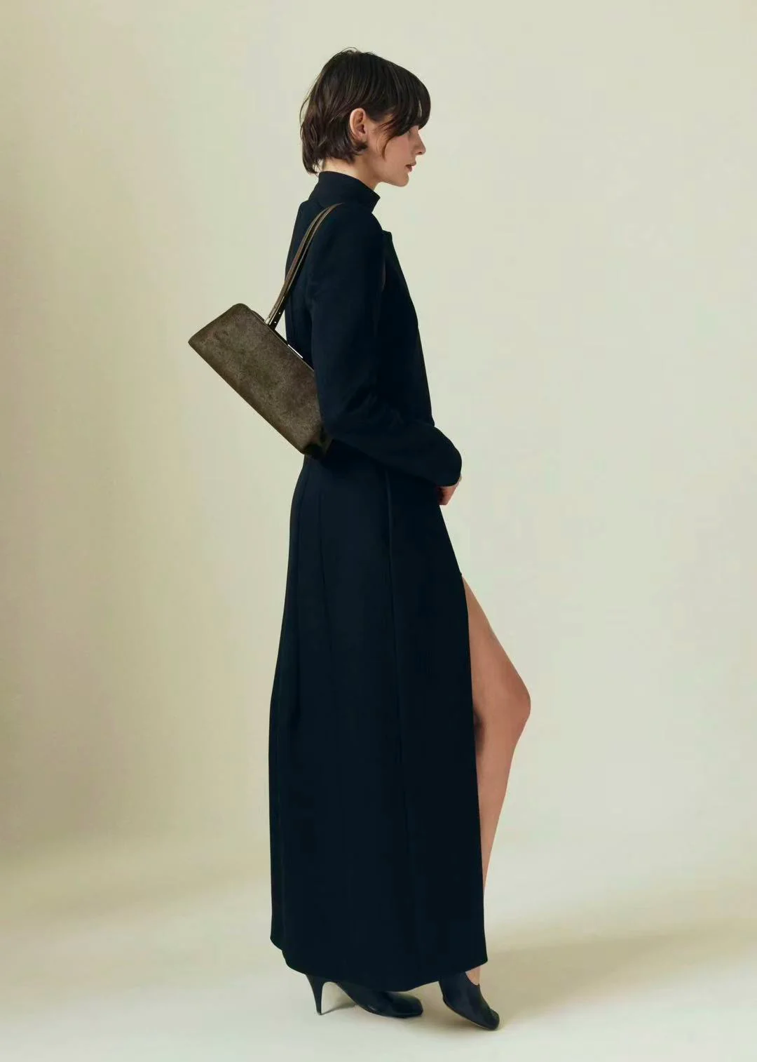 Olive Calf Hair Éclair Bag - Image 15
