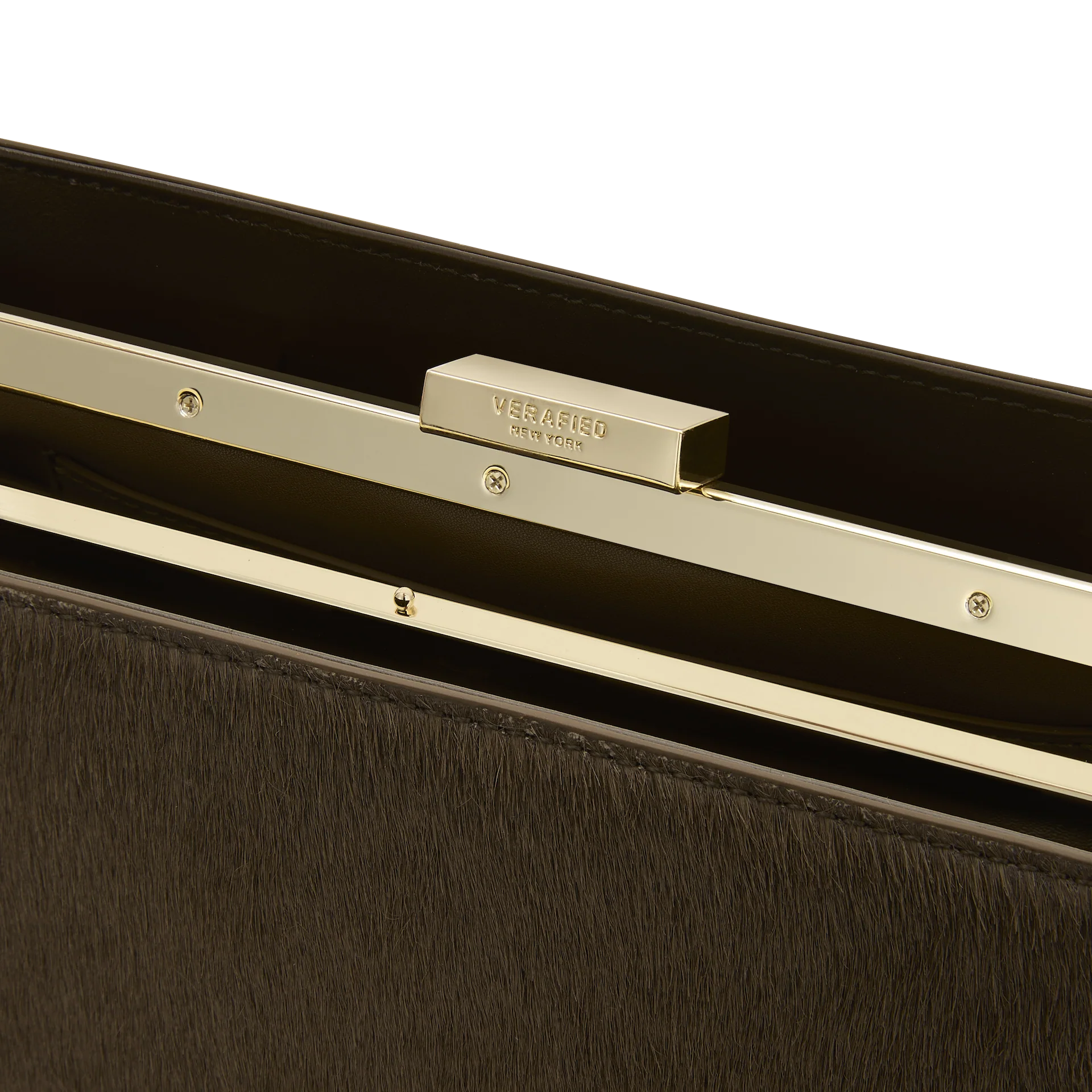 Olive Calf Hair Éclair Bag - Image 8