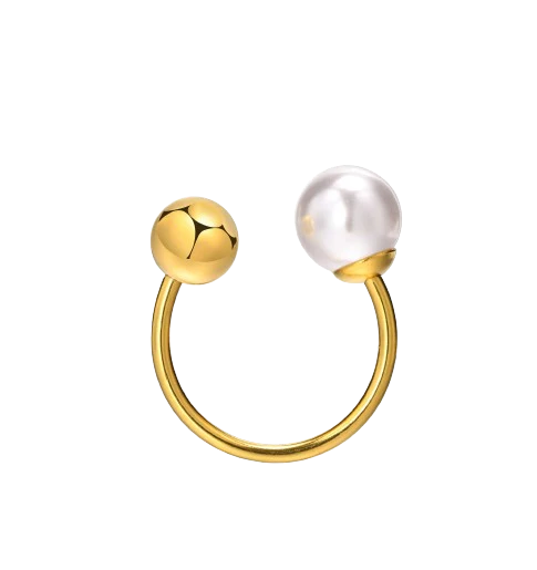 Pearl Open Ring - Image 4