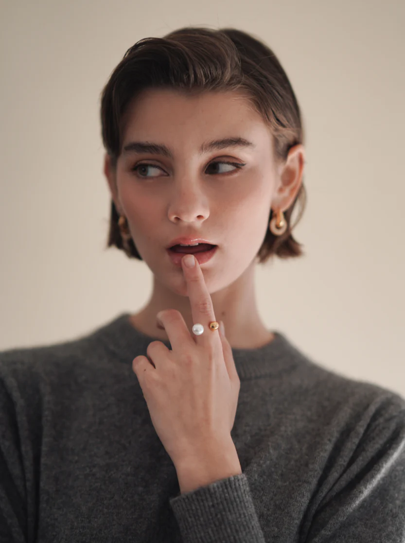 Pearl Open Ring - Image 6