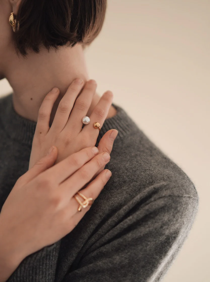 Pearl Open Ring - Image 7