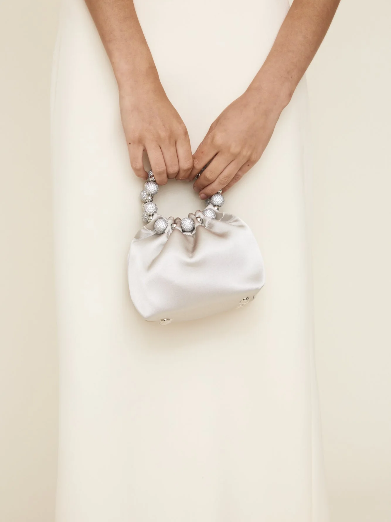 Mini Silver Diamond Handbag - Image 15