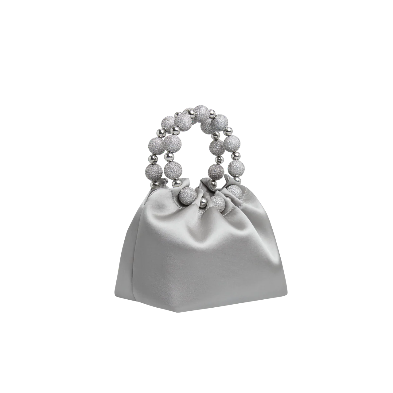 Mini Silver Diamond Handbag - Image 3