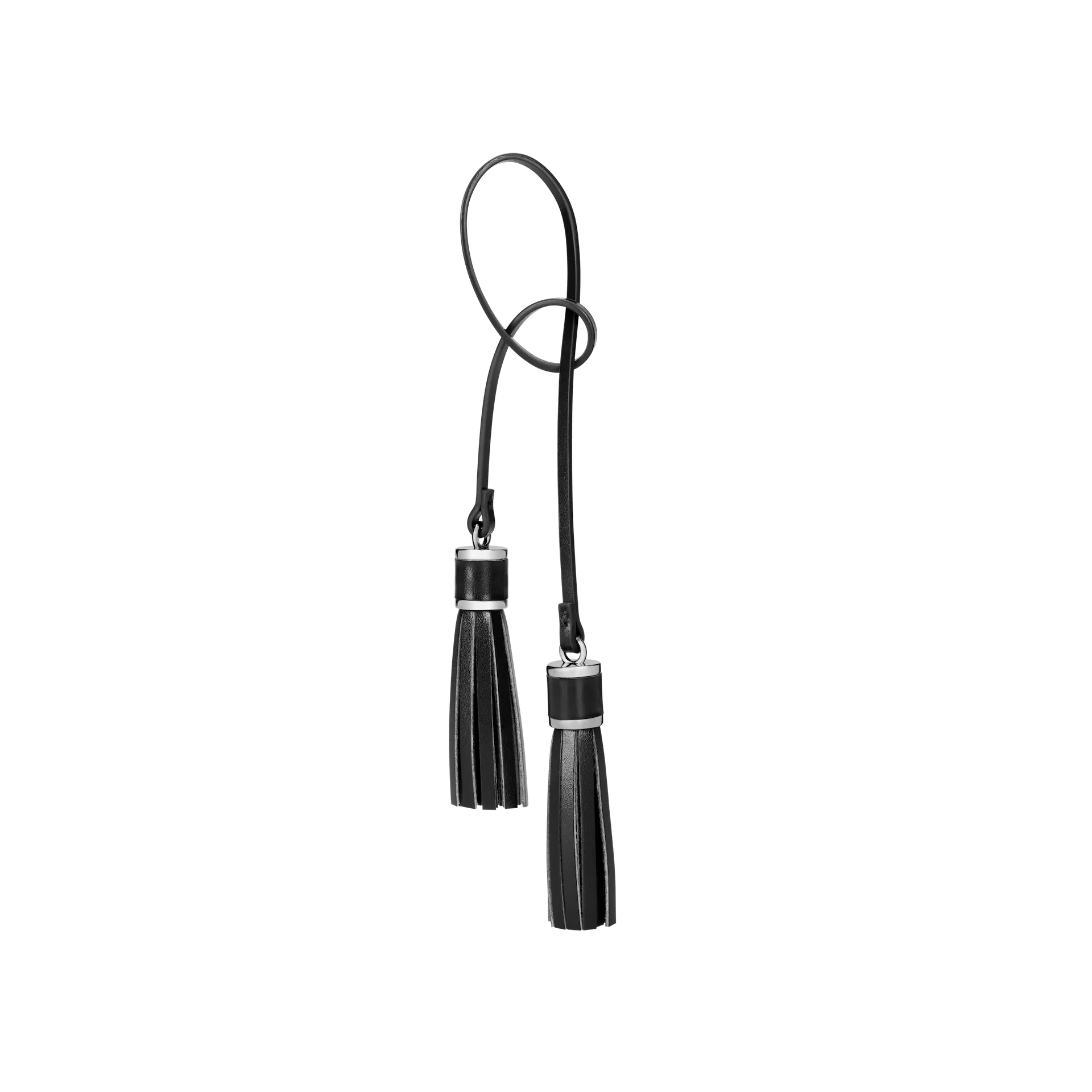 Silver Noir Tassel Charm - Image 3