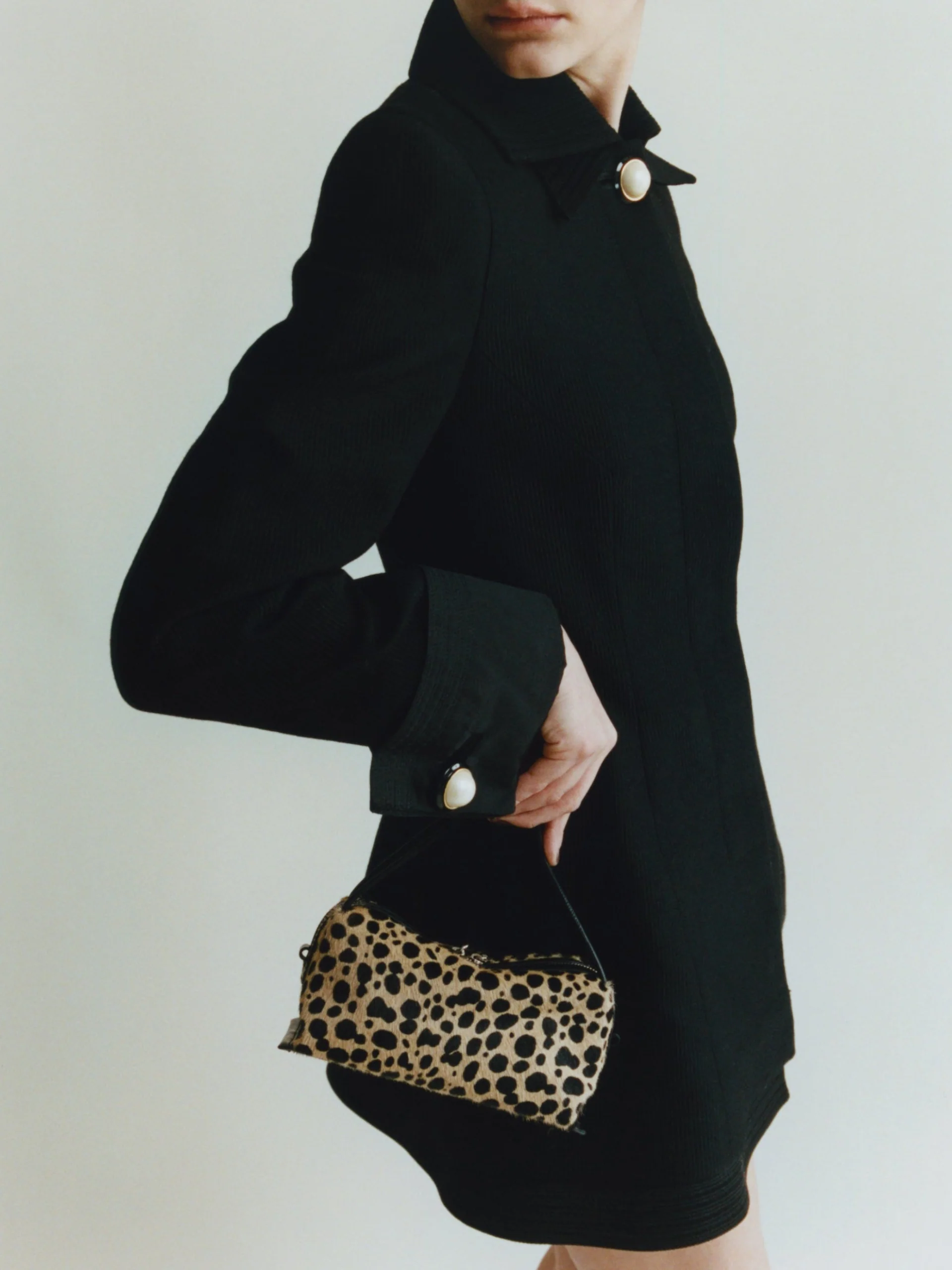 Cheetah Calf Hair Café Mini Bag - Image 10