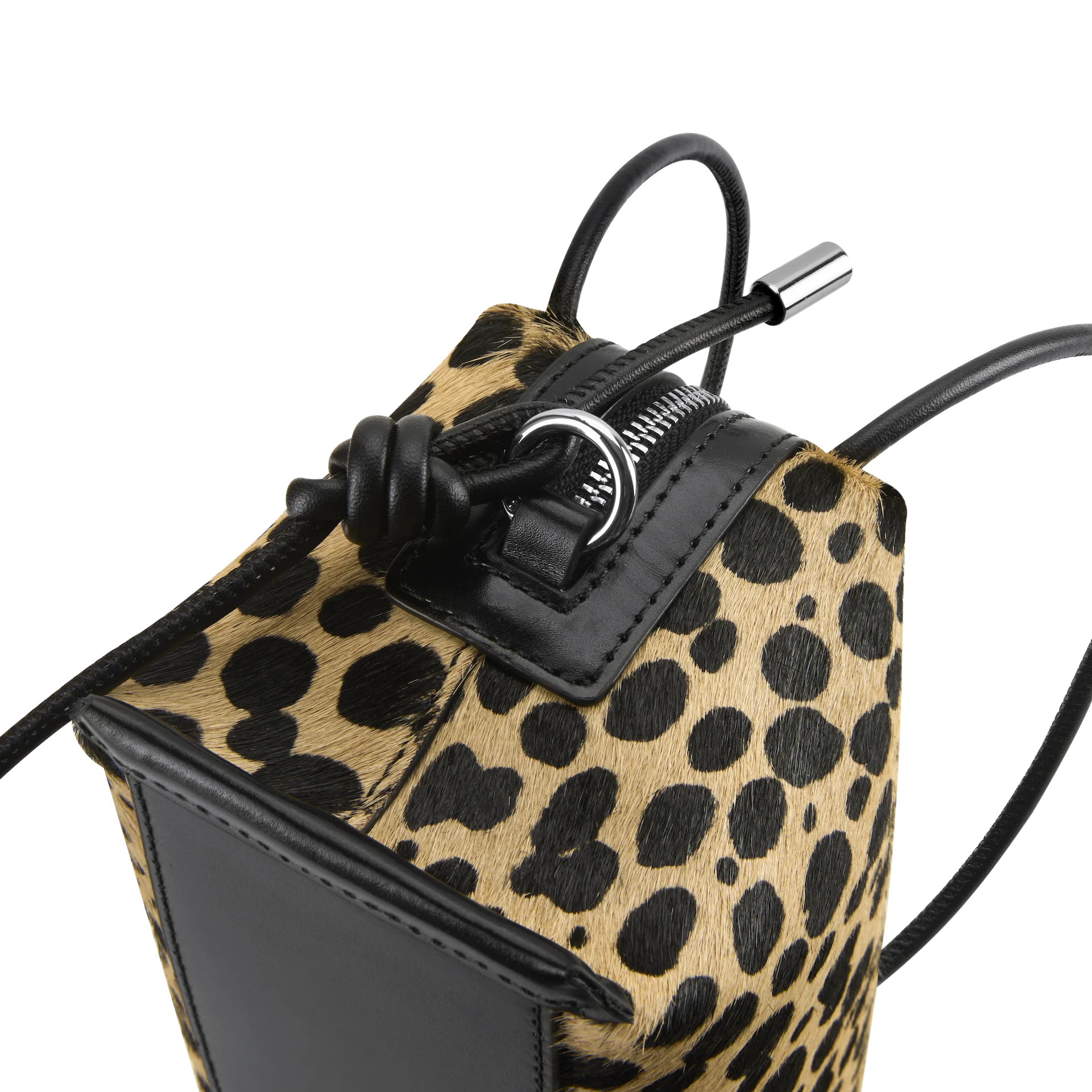Cheetah Calf Hair Café Mini Bag - Image 5
