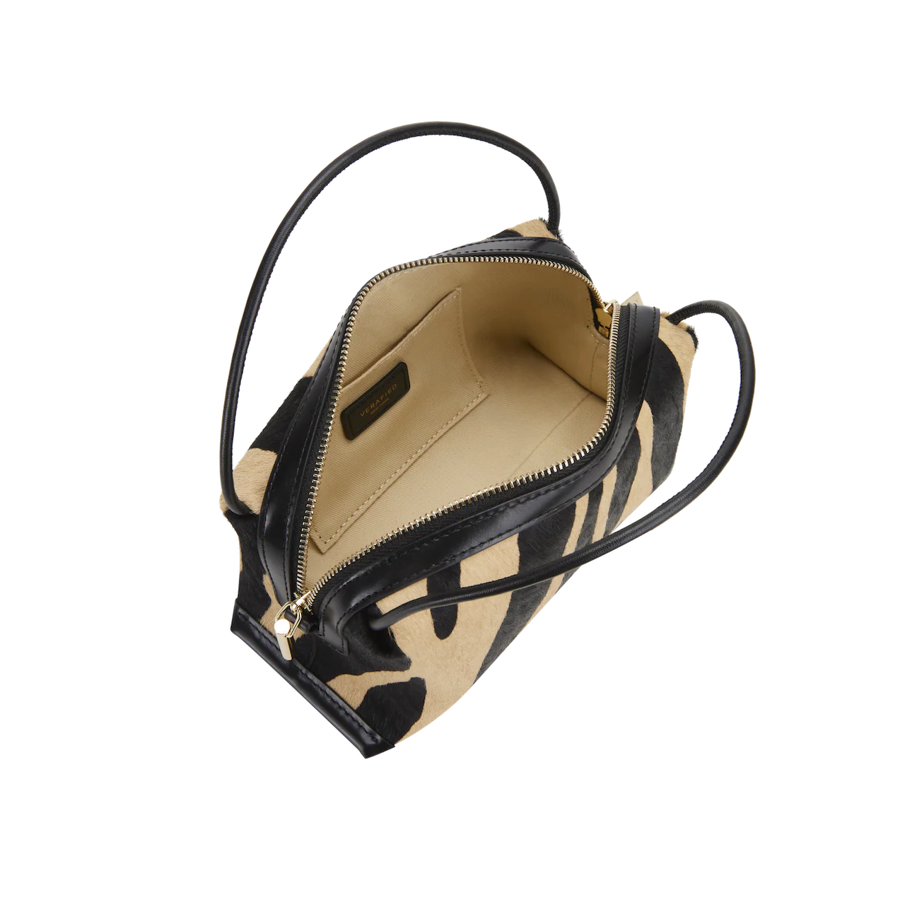 Zebra Calf Hair Café Mini Bag - Image 3