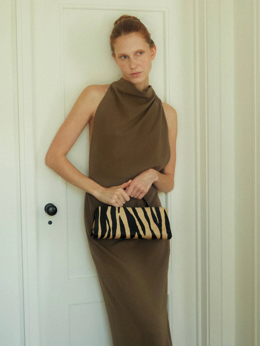 Zebra Calf Hair Éclair Bag - Image 11